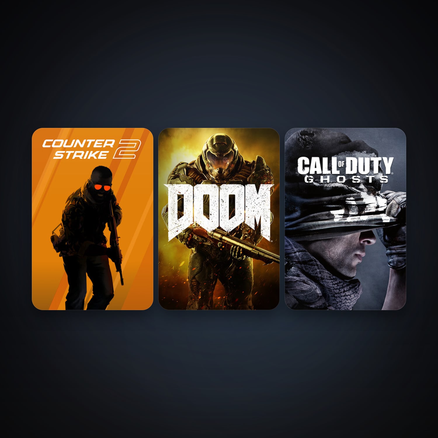 CS2 Prime + Call of Duty: Ghosts, 4 games, Steam 11, clean — HabibiAccounts