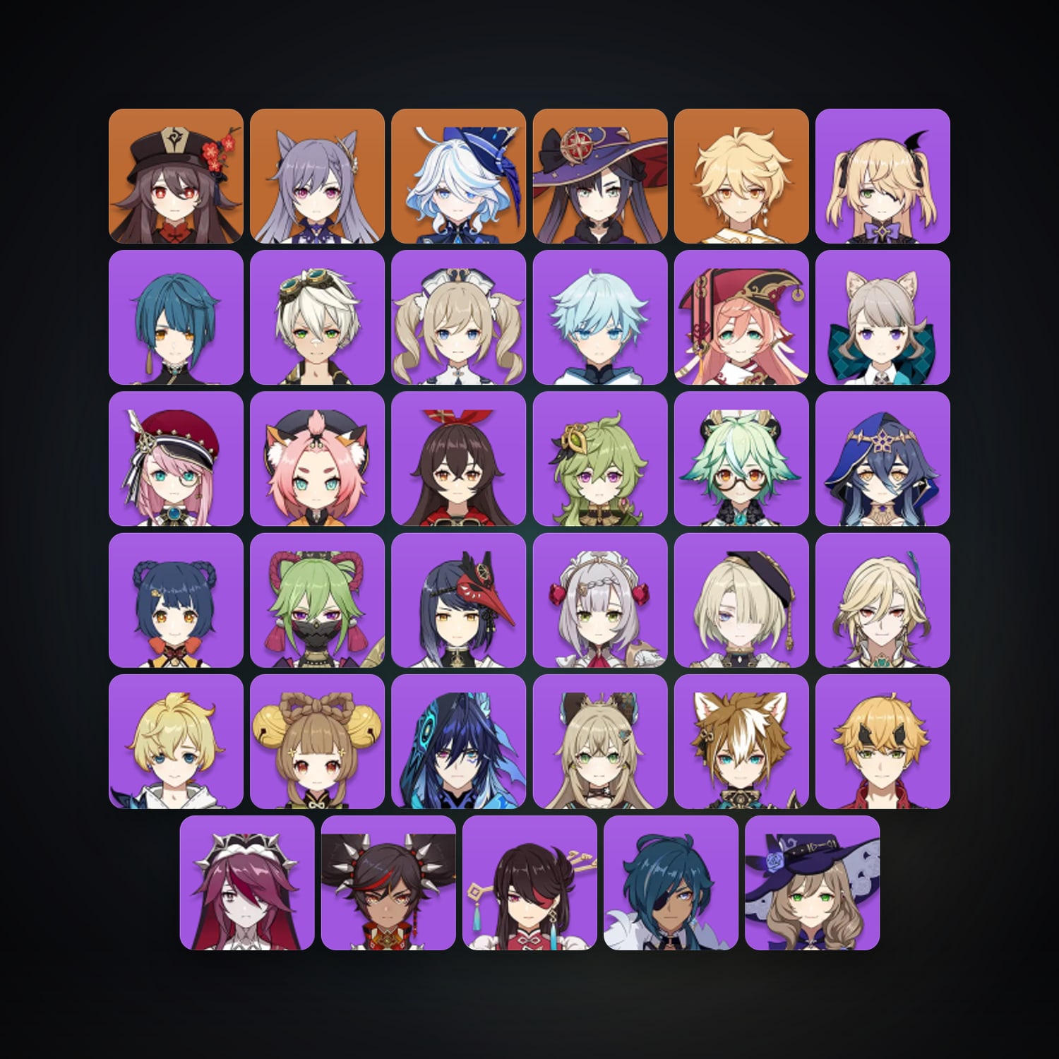 Genshin Impact | AR 55 | 35 Chars | 4× 5★ — Genshin / miHoYo Account — HabibiAccounts
