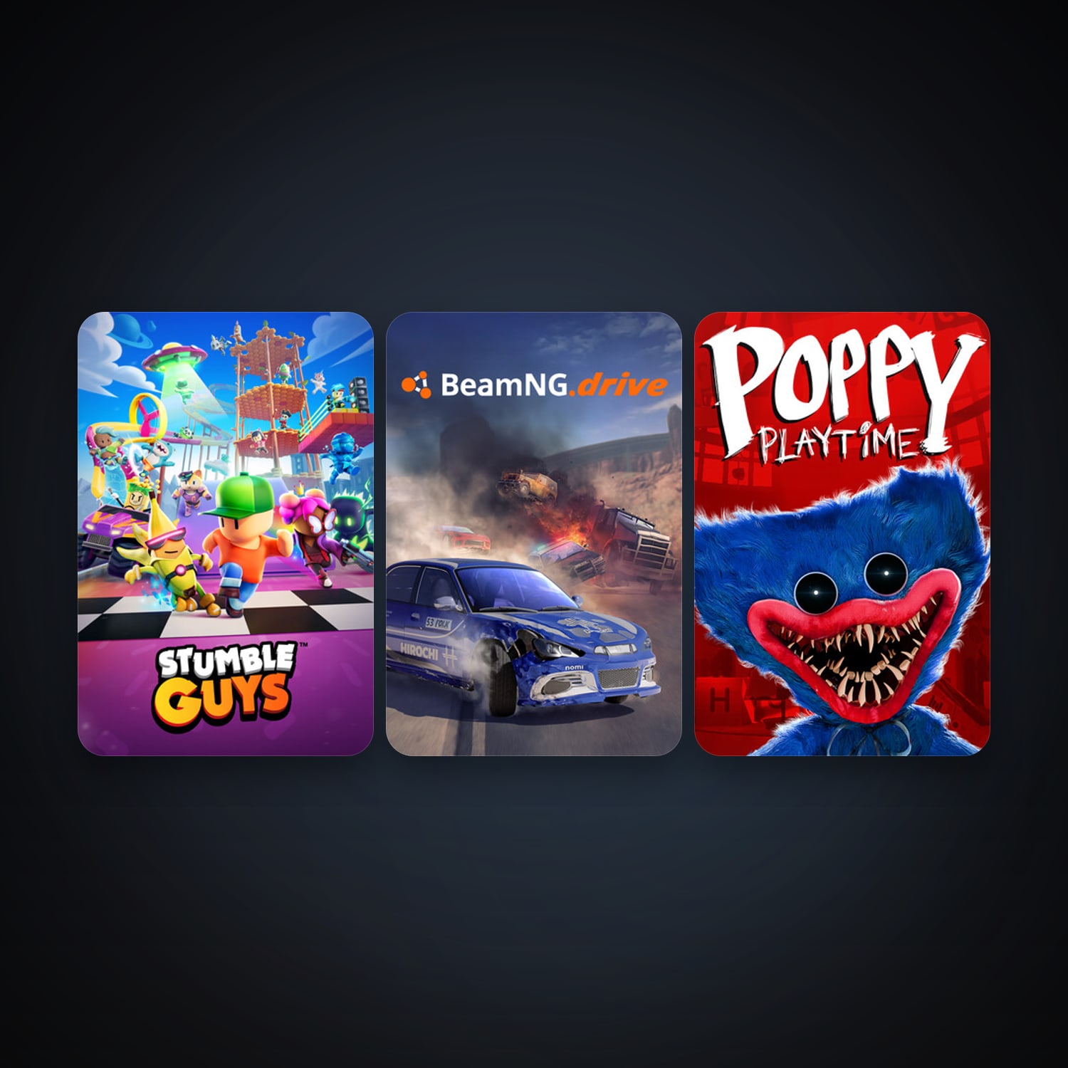 Steam account: BeamNG.drive + Stumble Guys, 5 games, clean — HabibiAccounts