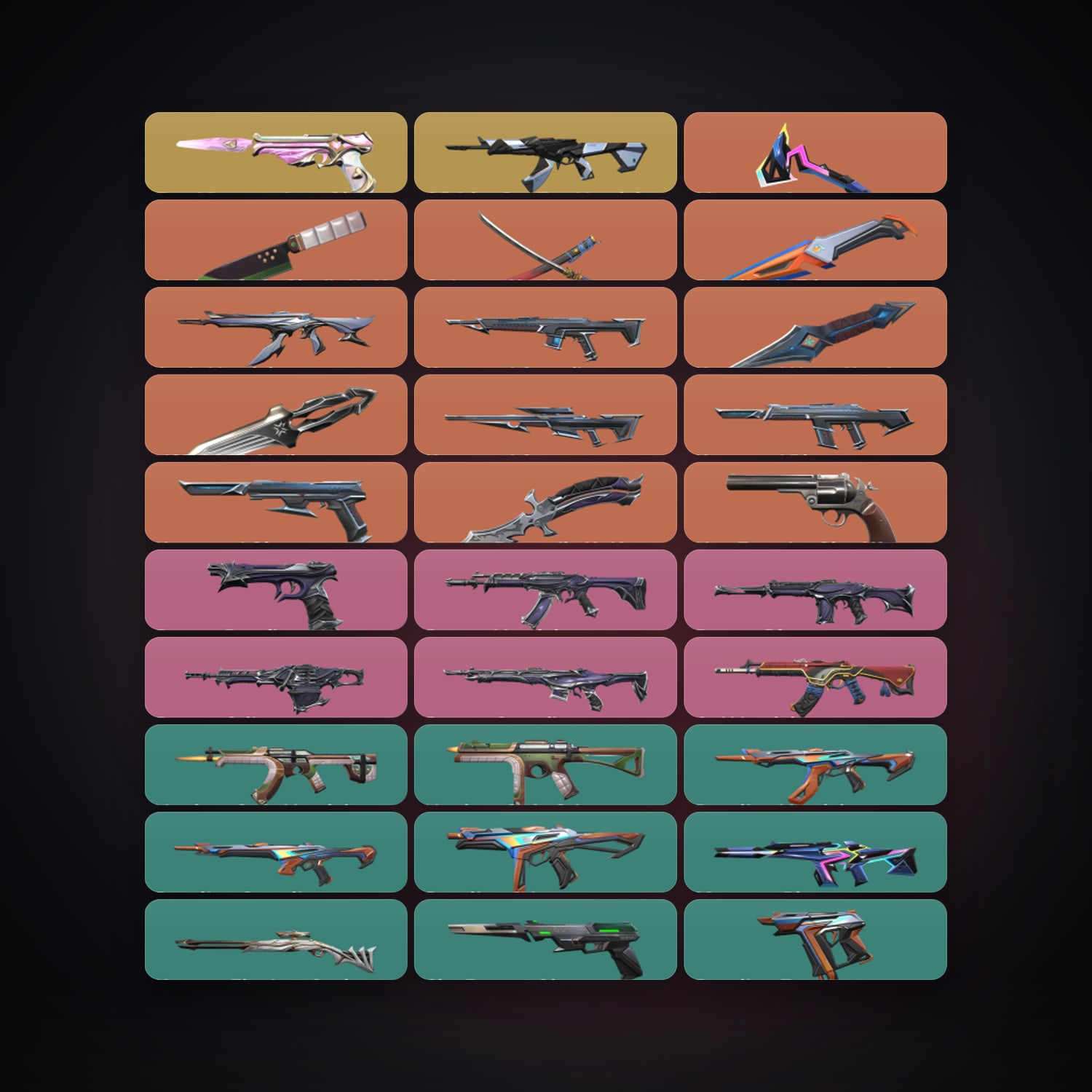 EU Plat 1 locker — 7 knives, 67 skins, lvl 121 — HabibiAccounts