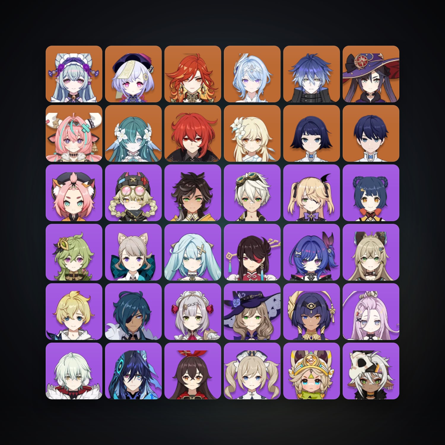 Genshin Impact | AR 56 | 42 Chars | 9× 5★ — Genshin / miHoYo Account — HabibiAccounts