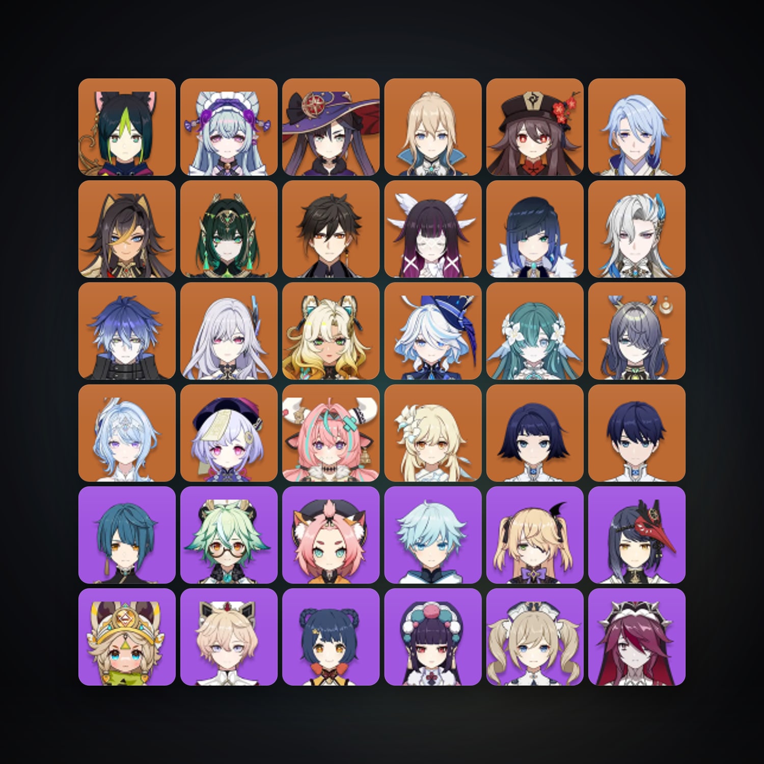 جينشن إمباكت | AR 60 | 72 شخصية | 21× 5★ · 262876193 — HabibiAccounts