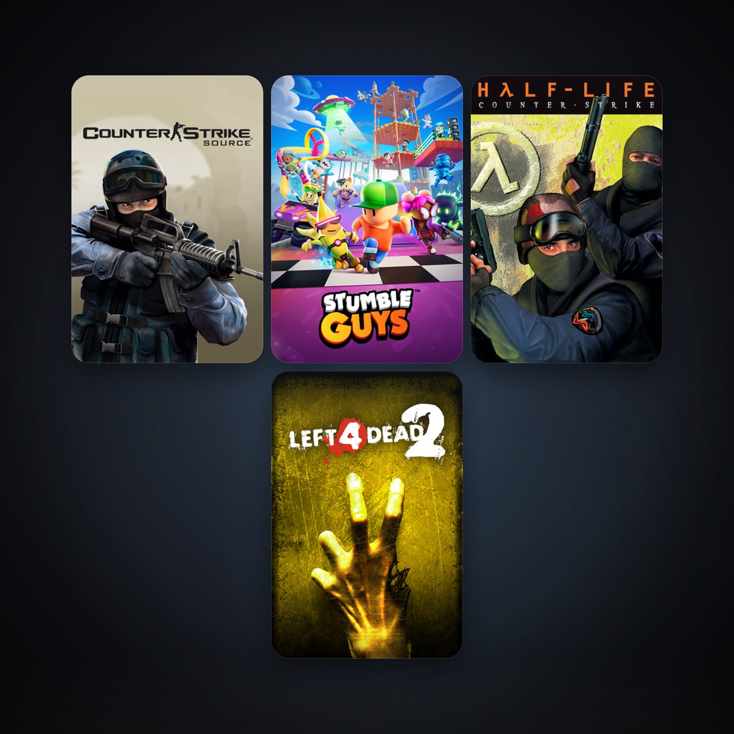 Counter-Strike + Counter-Strike: Source, 6 games, clean — HabibiAccounts