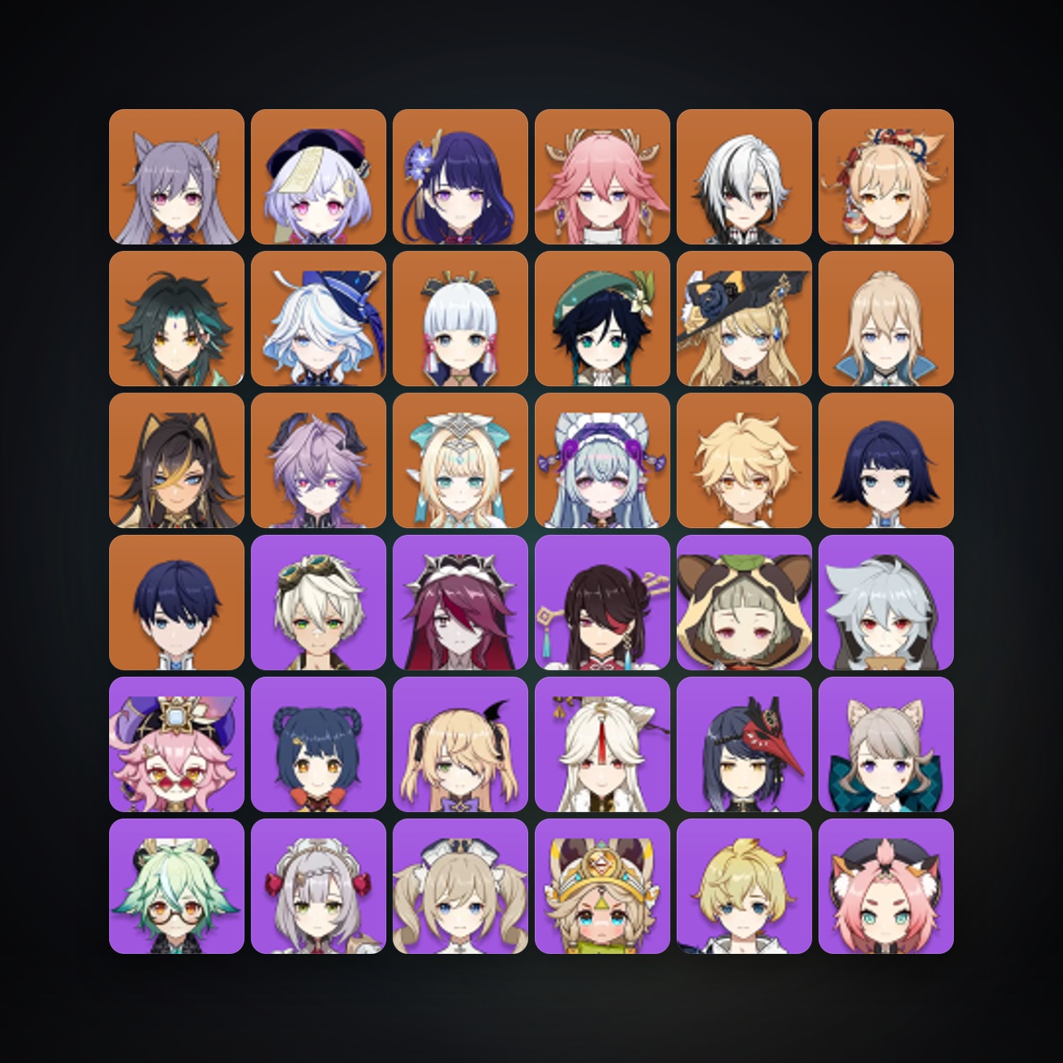 Genshin Impact | AR 57 | 64 Chars | 16× 5★ — Genshin / miHoYo Account — HabibiAccounts