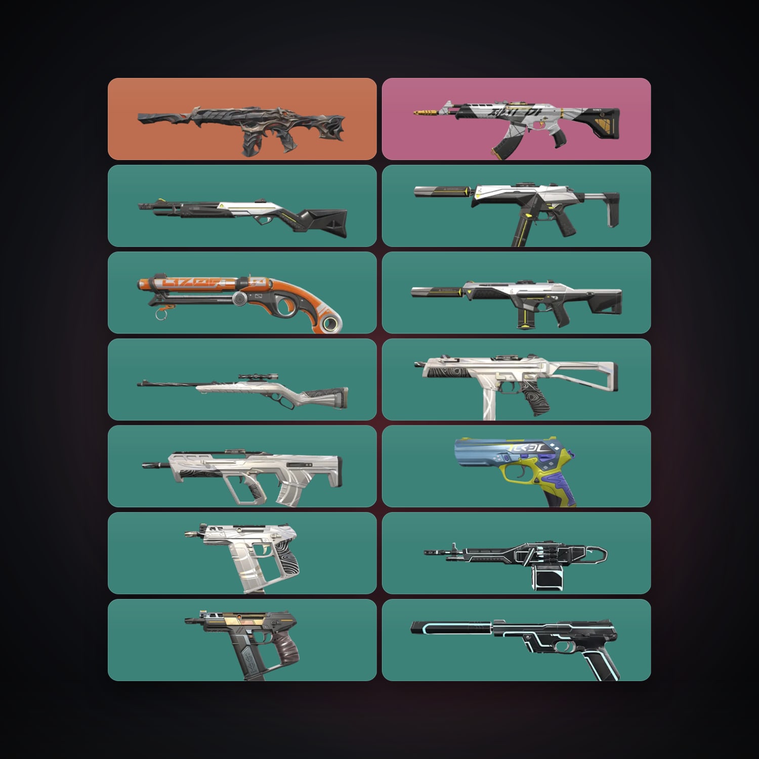 LA Silver 2 locker — 14 skins, lvl 63 — HabibiAccounts