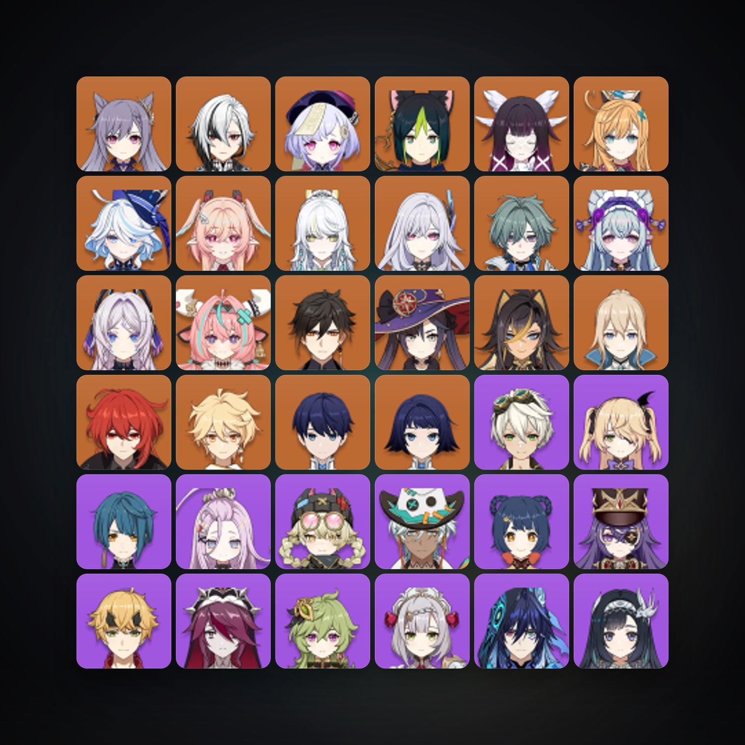 جينشن إمباكت | AR 57 | 68 شخصية | 19× 5★ — HabibiAccounts