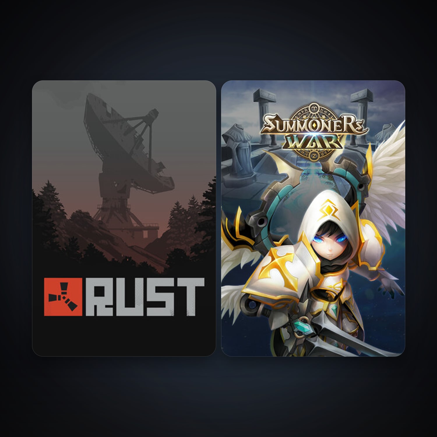 Rust + Summoners War, 3 games, clean — HabibiAccounts