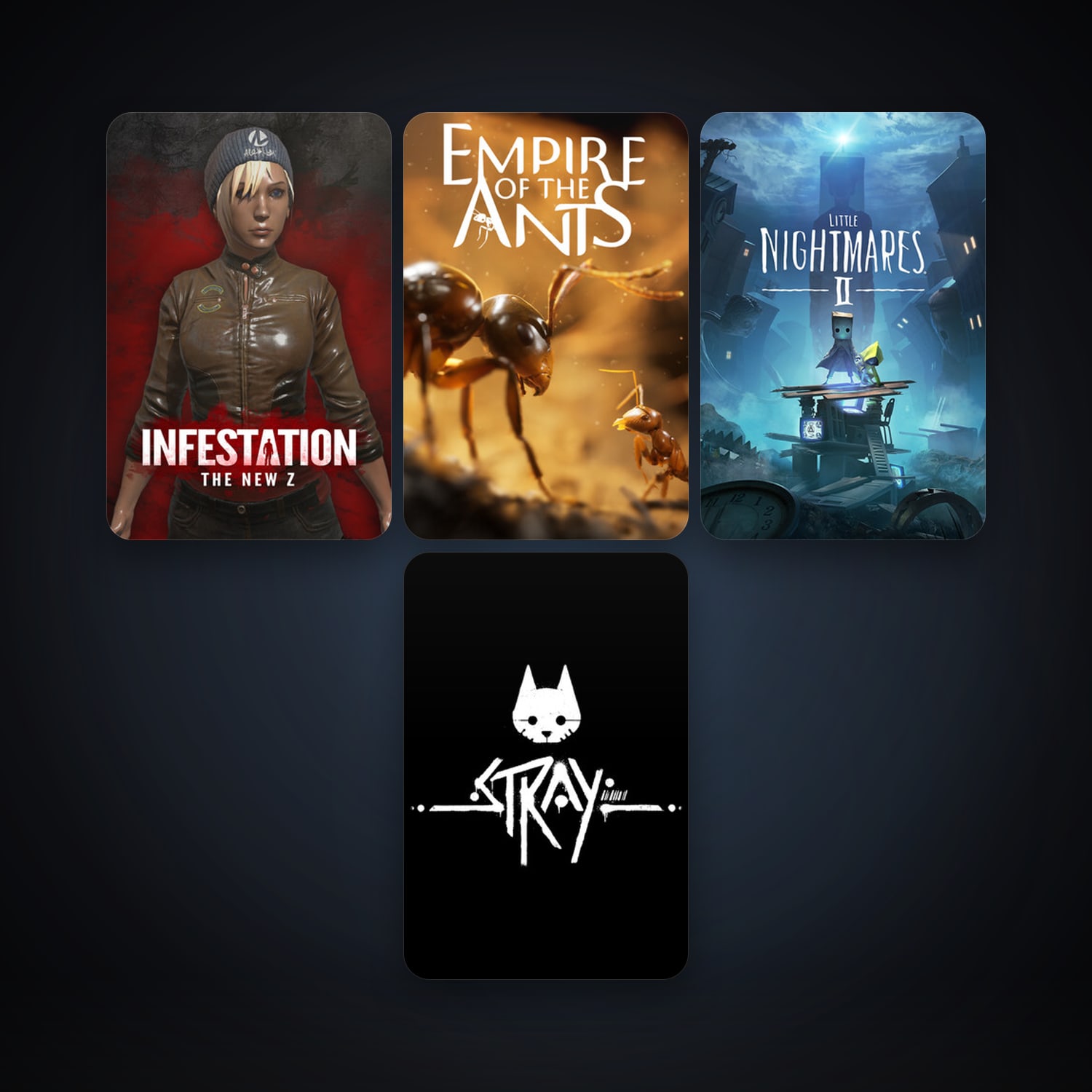 Little Nightmares + Infestation: The New Z, 7 games, clean — HabibiAccounts