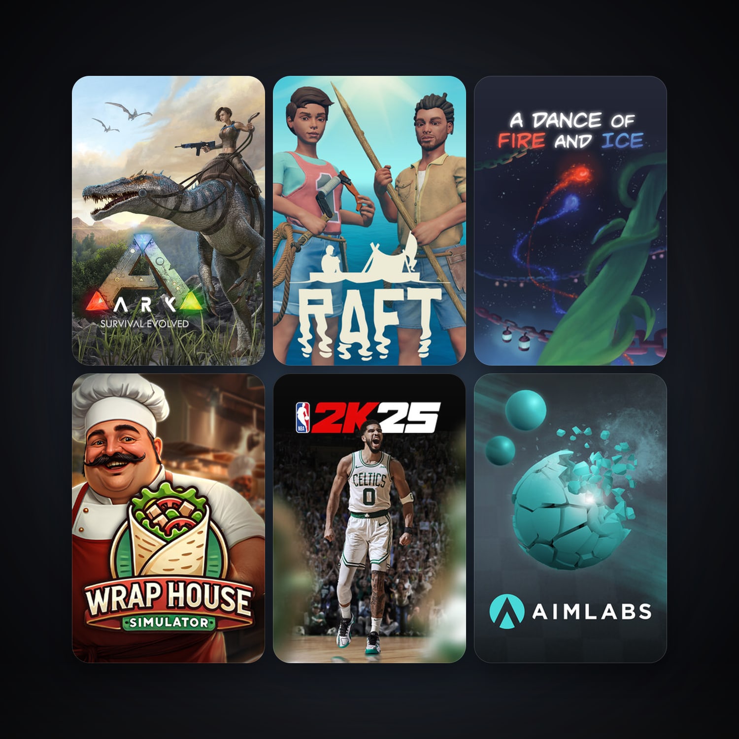 ARK: Survival Evolved + ARK: The Survival Of The Fittest, 15 games, clean — HabibiAccounts