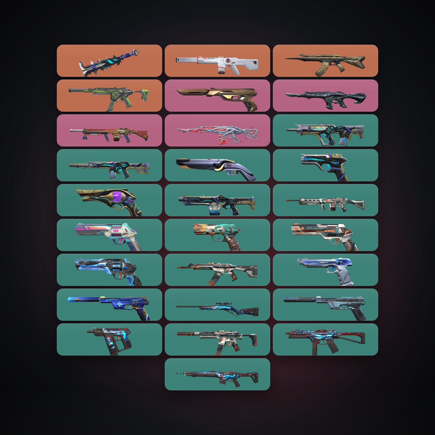 LA Bronze 3 locker — 1 knives, 28 skins, lvl 218 — HabibiAccounts