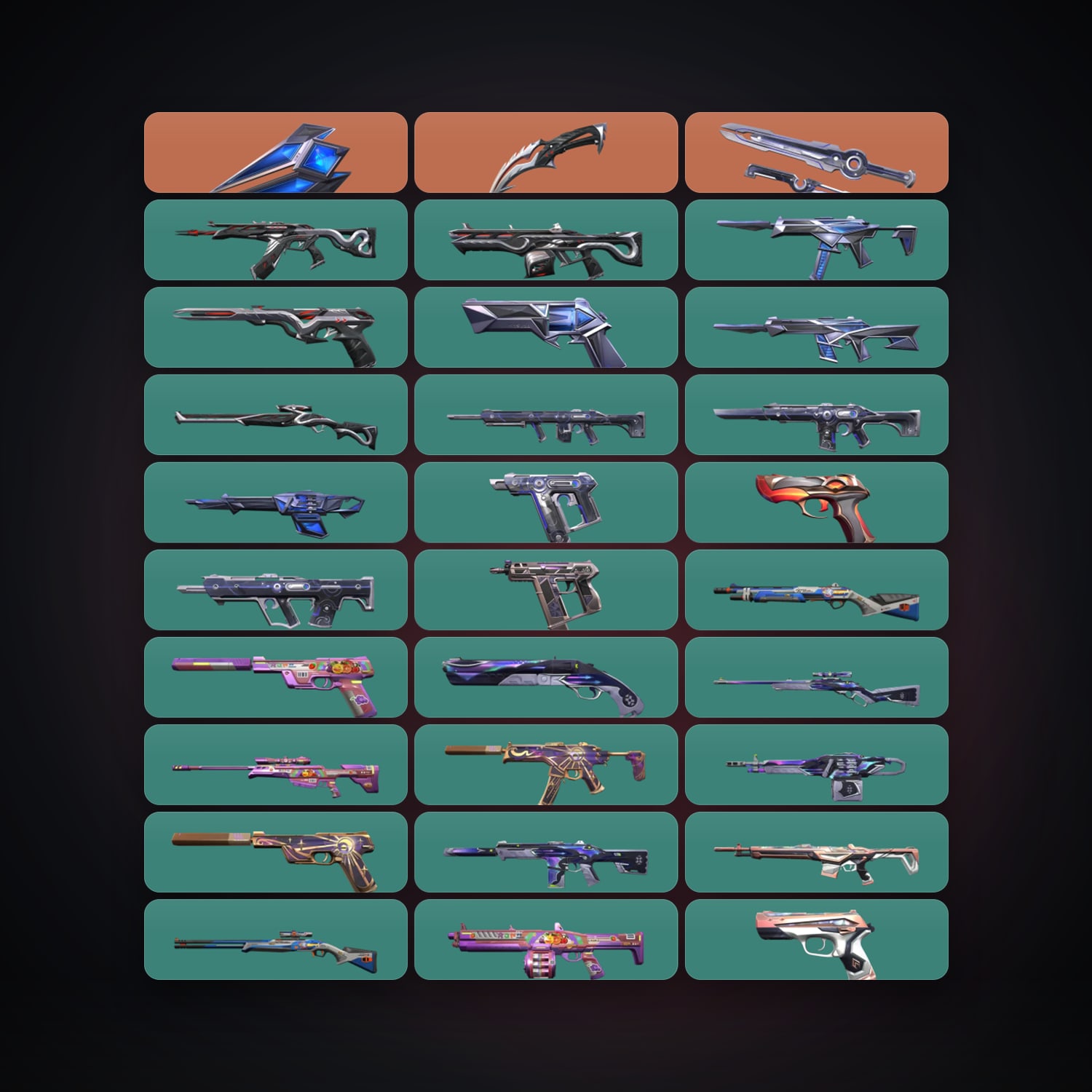 LA Gold 3 locker — 3 knives, 39 skins, lvl 91 — HabibiAccounts