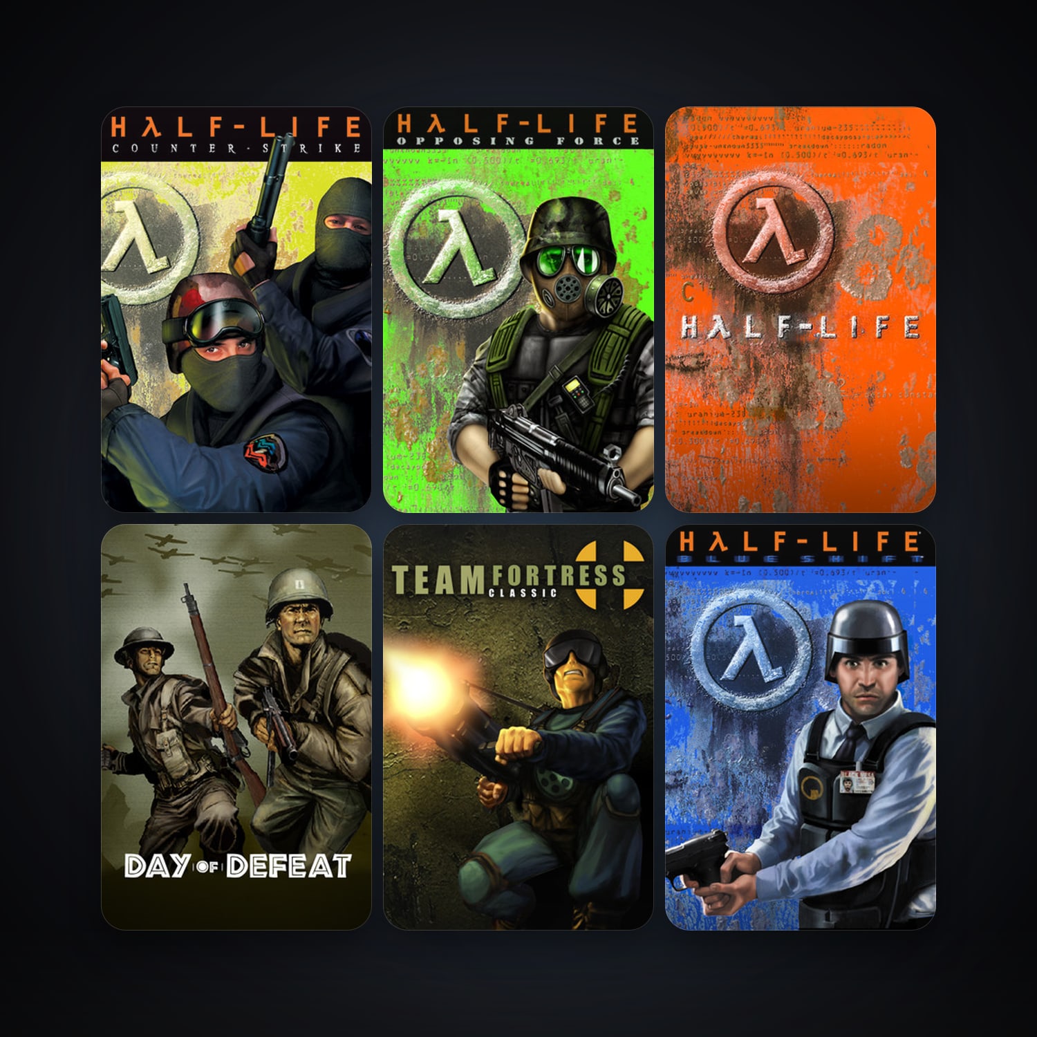 Counter-Strike + Team Fortress Classic, 8 games, clean — HabibiAccounts