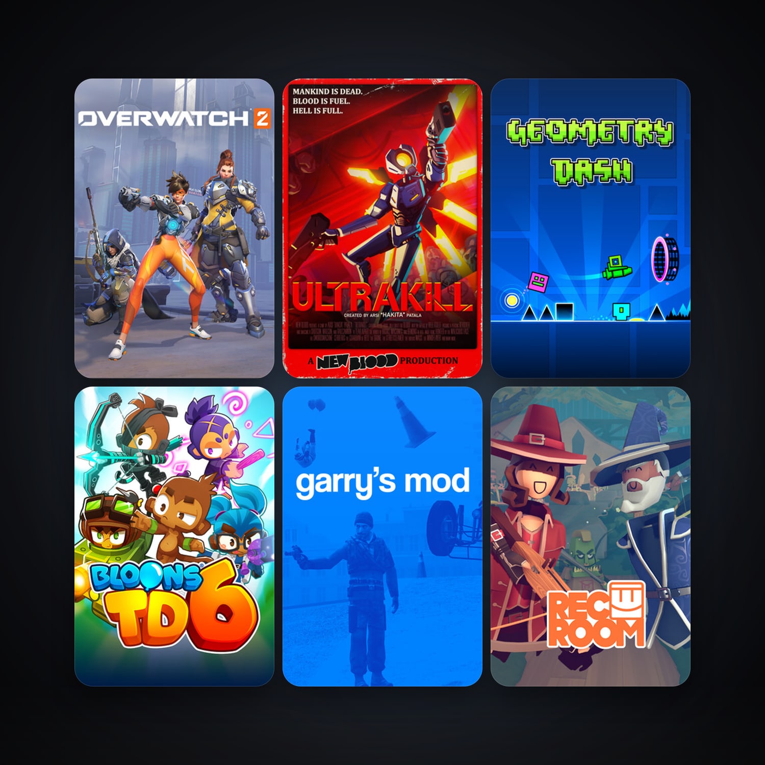 Garry's Mod + Geometry Dash, 15 games, clean — HabibiAccounts
