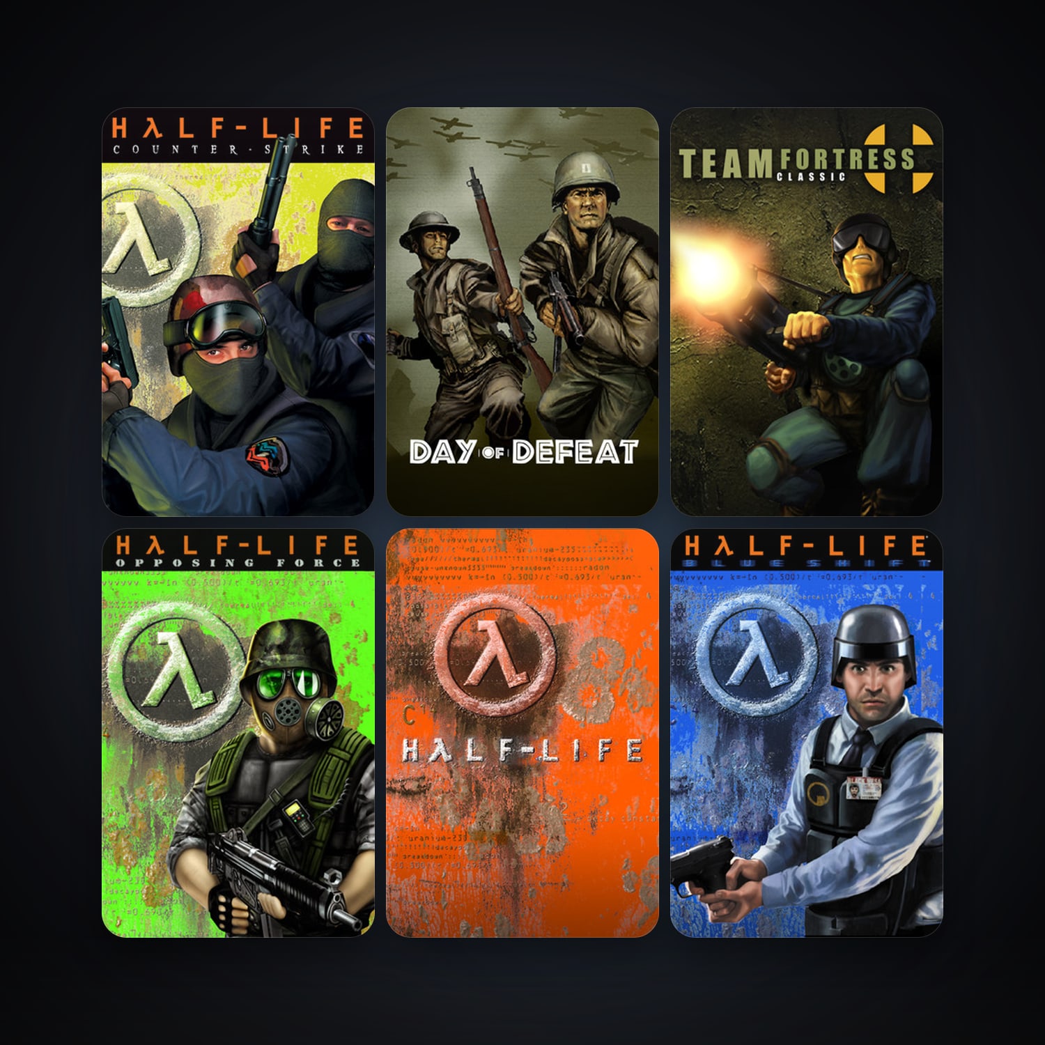 Counter-Strike + Team Fortress Classic, 8 games, clean — HabibiAccounts