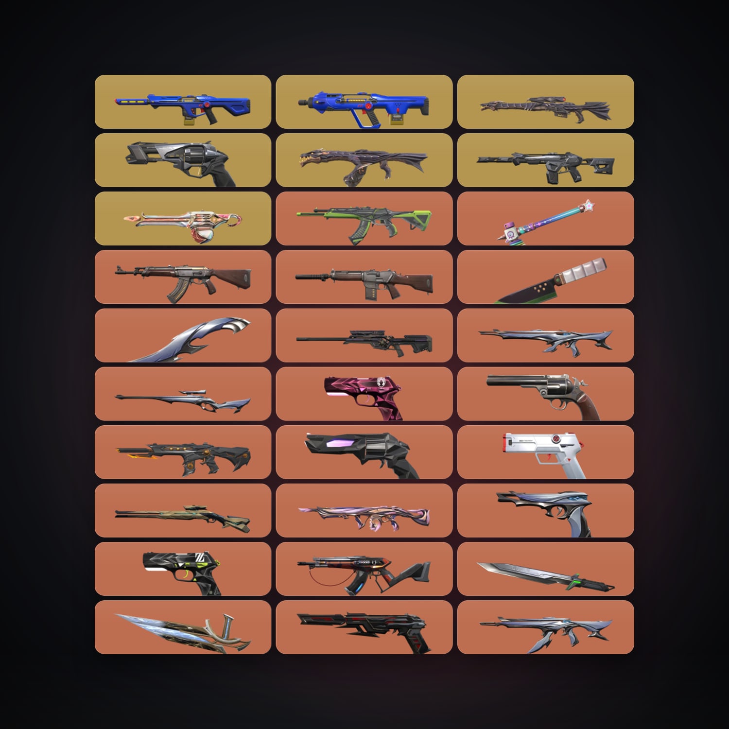 EU Silver 1 locker — 8 knives, 61 skins, lvl 70 — HabibiAccounts