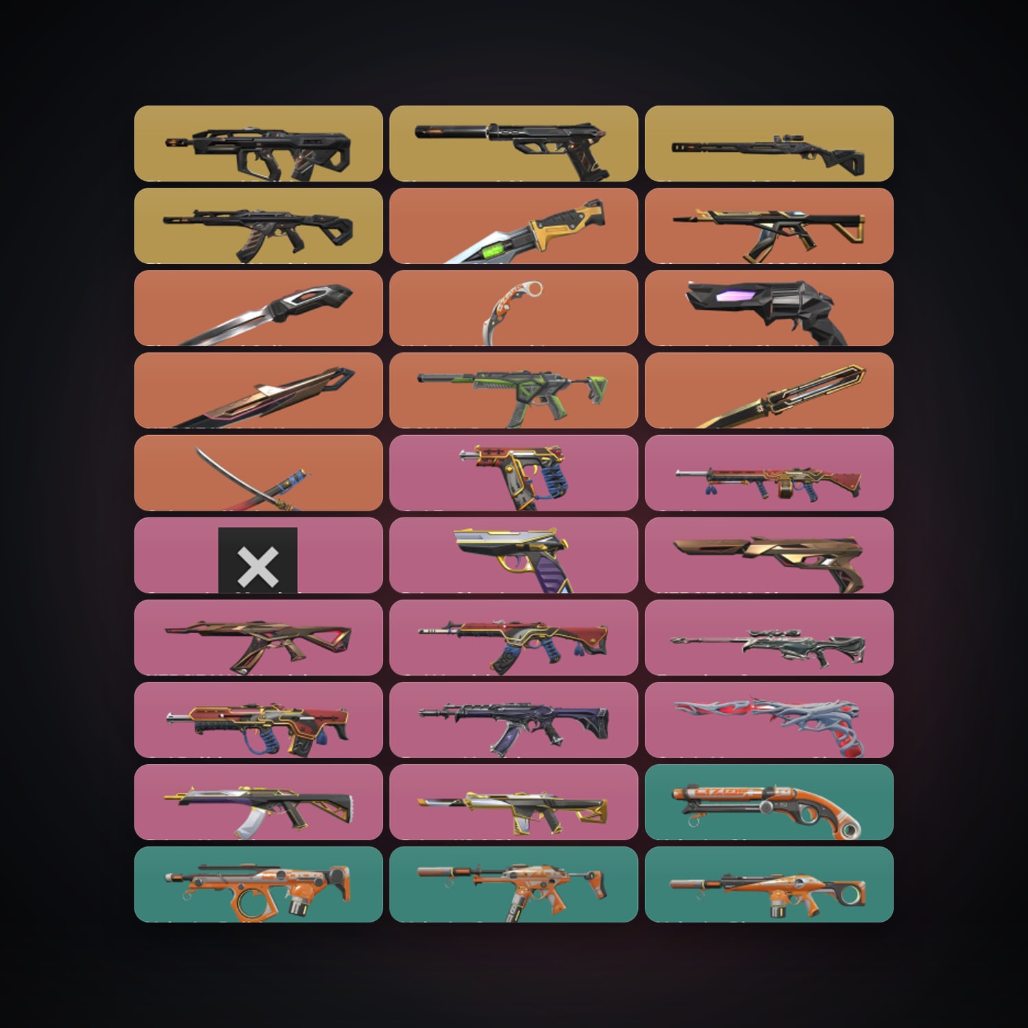 AP Gold 2 locker — 6 knives, 85 skins, lvl 376 — HabibiAccounts