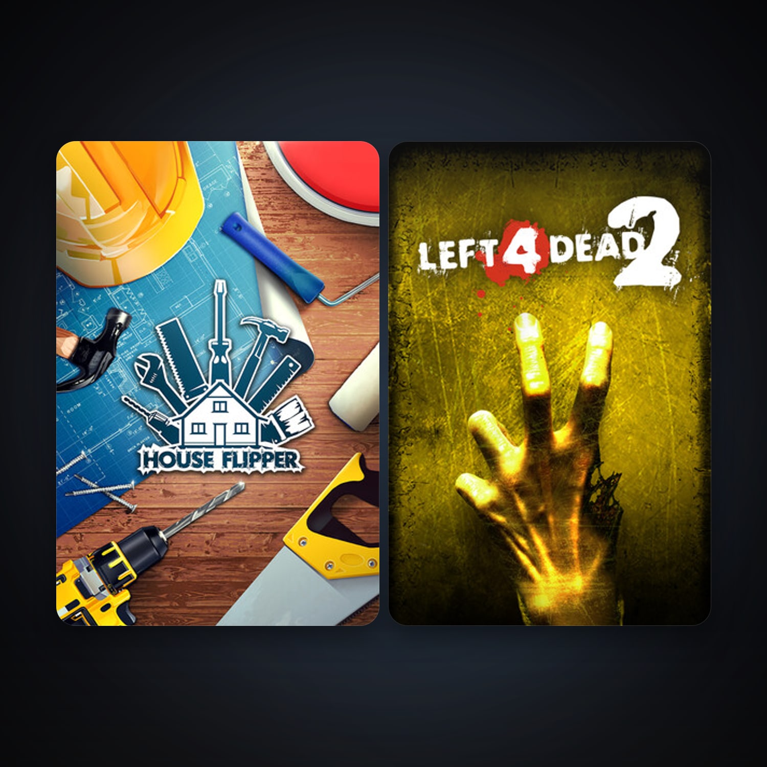 Steam account: Left 4 Dead 2 + House Flipper, 5 games, clean — HabibiAccounts