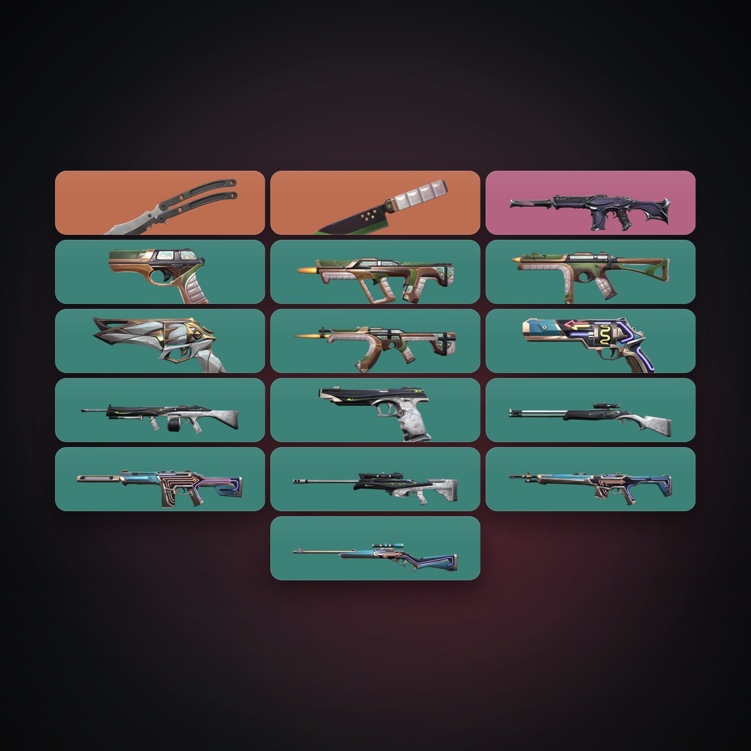 EU Silver 2 locker — 2 knives, 16 skins, lvl 57 — HabibiAccounts
