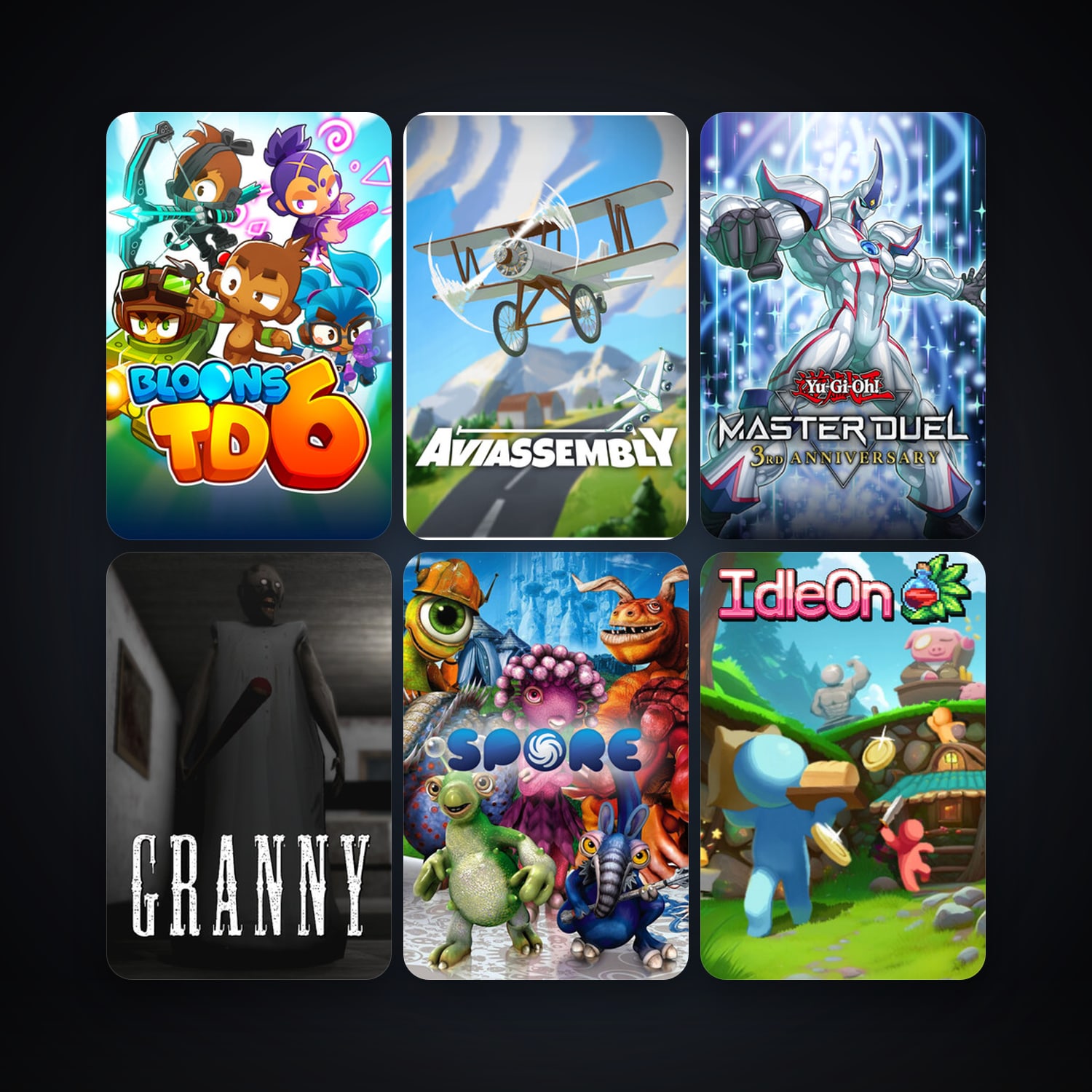SPORE + Bloons TD 6, 13 games, clean — HabibiAccounts
