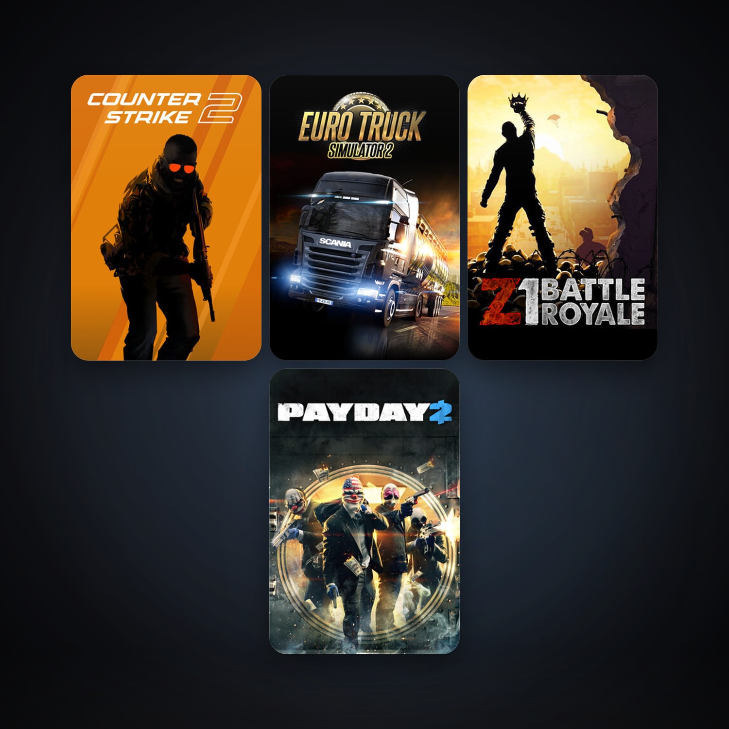 CS2 Prime + PAYDAY 2, 9 games, clean — HabibiAccounts