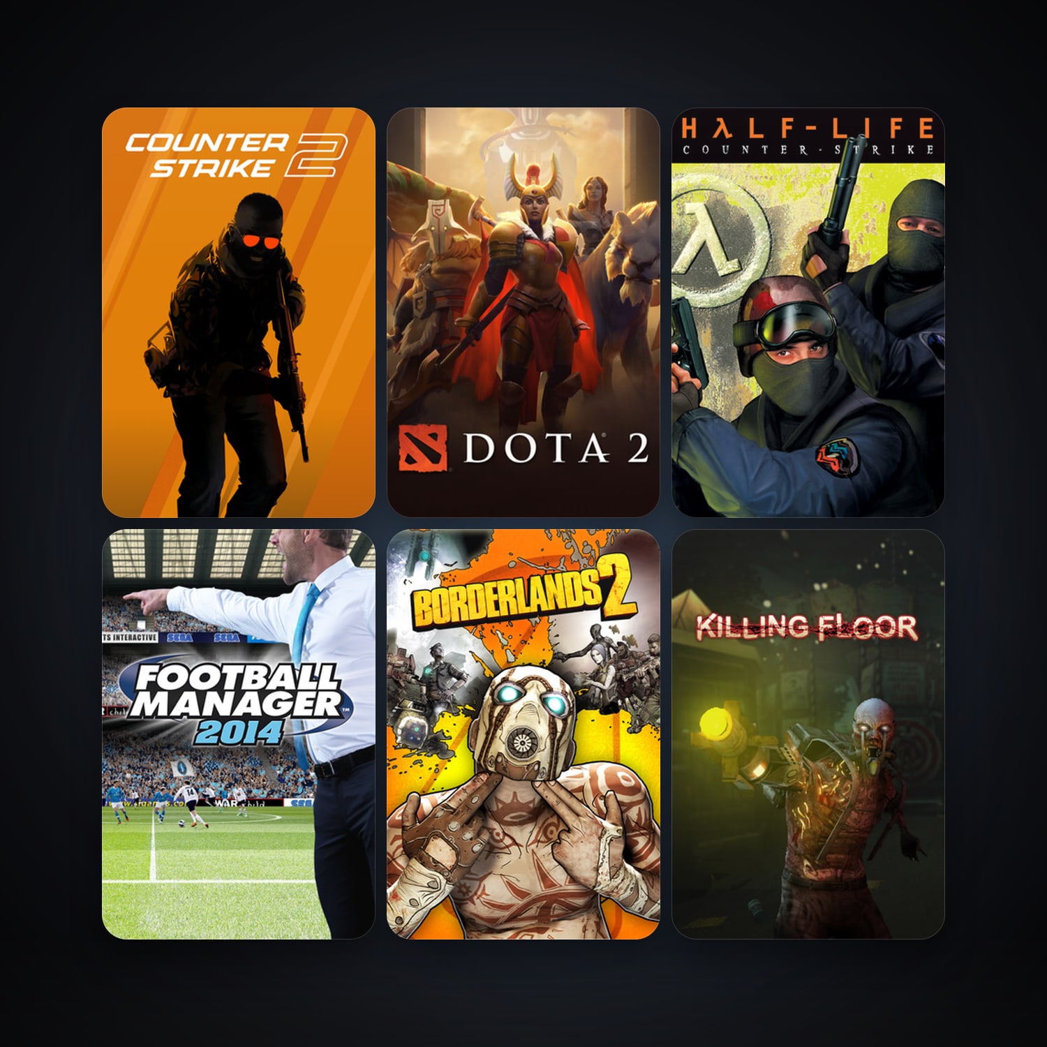 Counter-Strike + Dota 2, 32 games, Steam 10, clean — HabibiAccounts