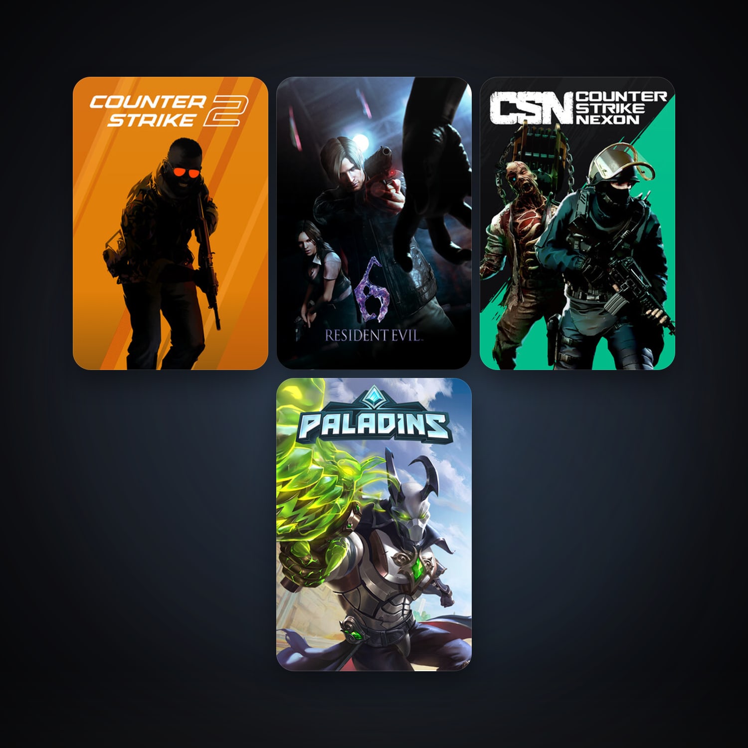 CS2 Prime + Resident Evil 6, 5 games, clean — HabibiAccounts