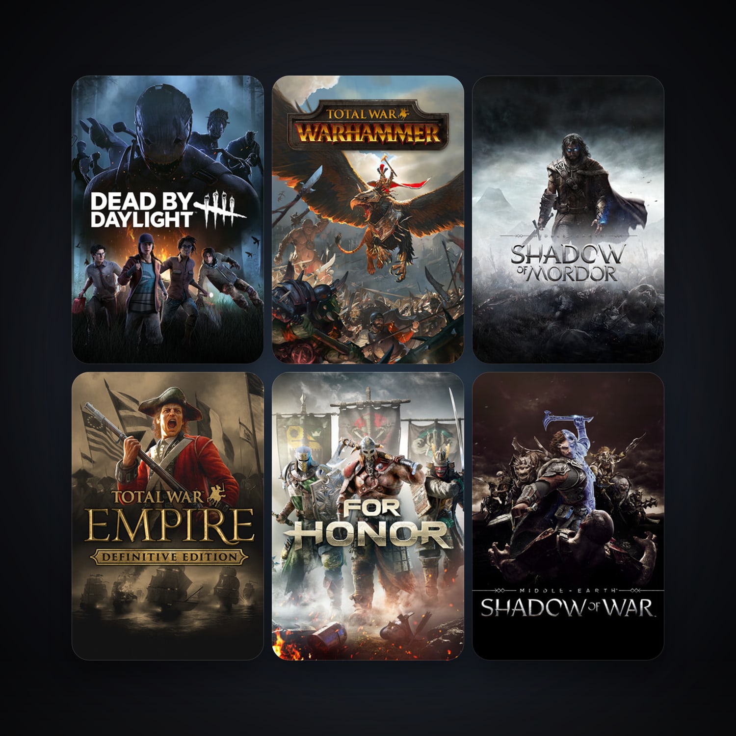 Empire: Total War + Middle-earth: Shadow of Mordor, 80 games, Steam 10, clean — HabibiAccounts