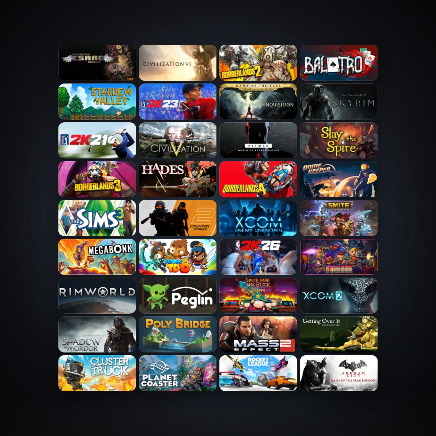 Steam 185 games, Steam 13, clean — HabibiAccounts