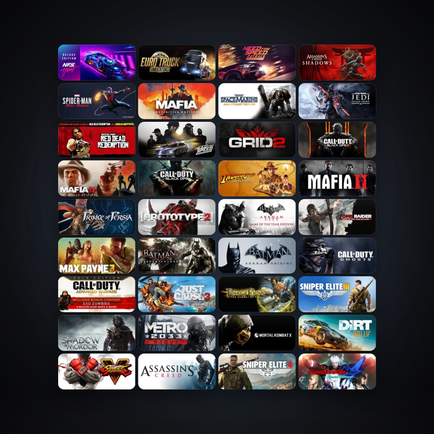 Warhammer 40,000: Space Marine + Euro Truck Simulator 2, 96 games, clean — HabibiAccounts