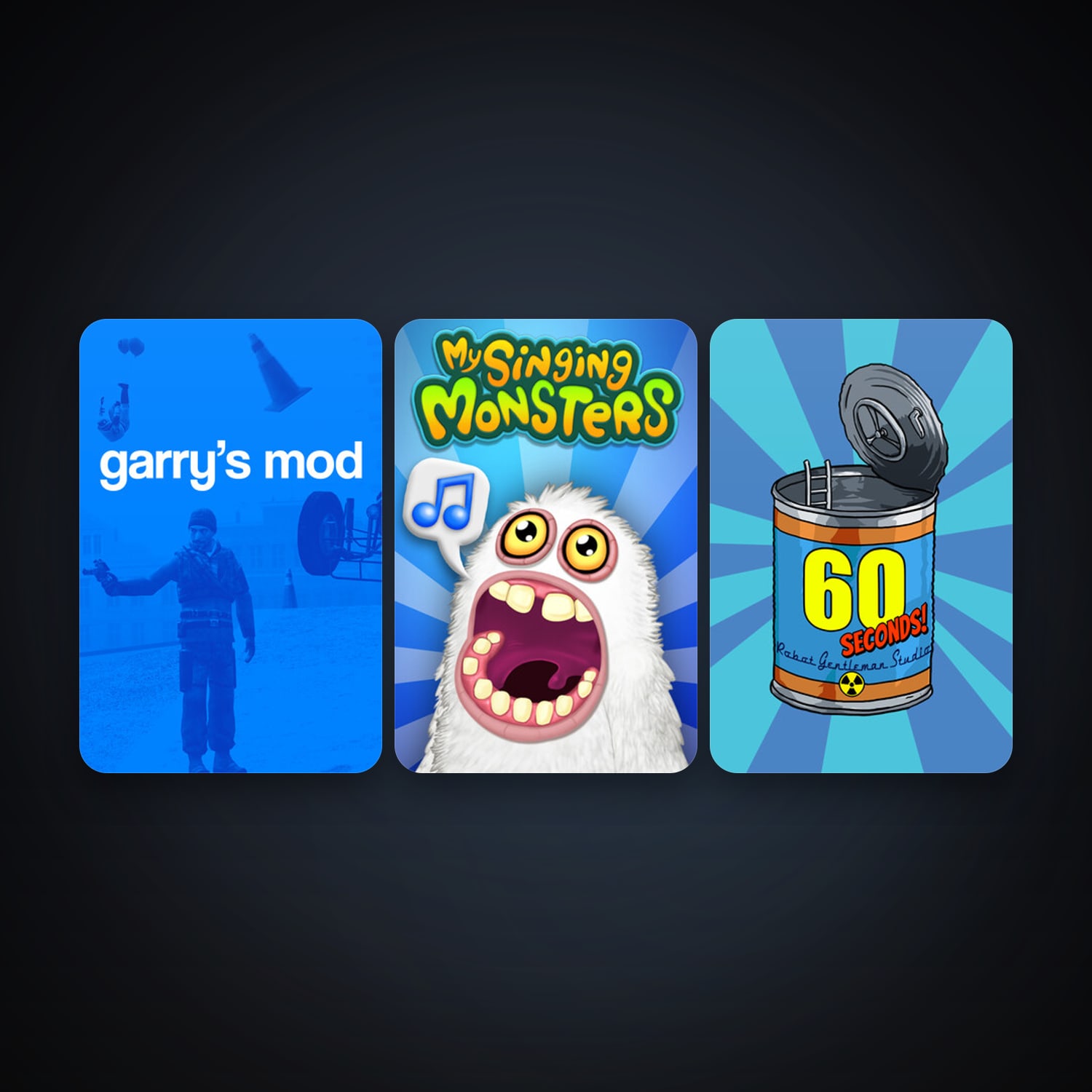 Garry's Mod + 60 Seconds!, 5 games, clean — HabibiAccounts