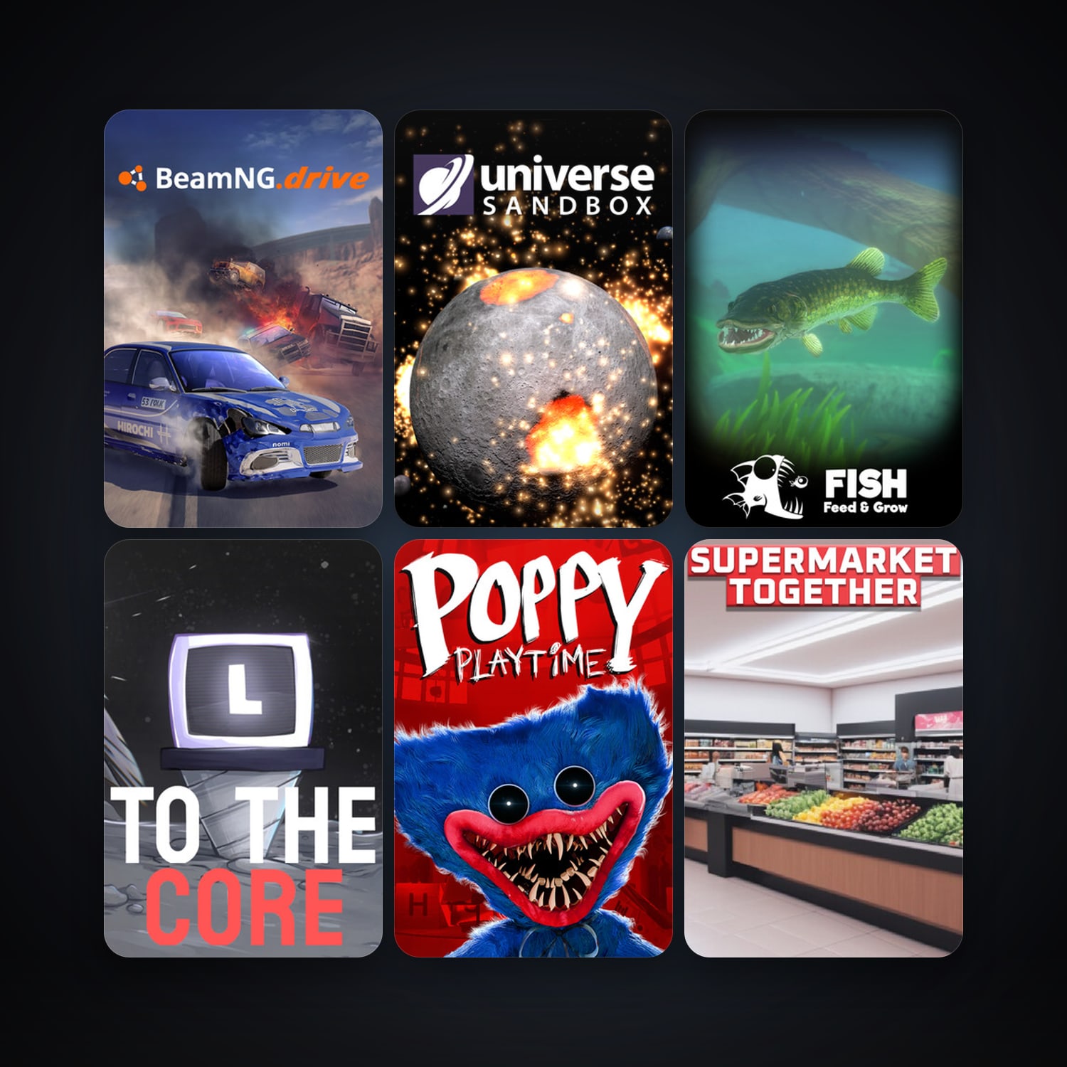 Universe Sandbox + BeamNG.drive, 13 games, clean — HabibiAccounts