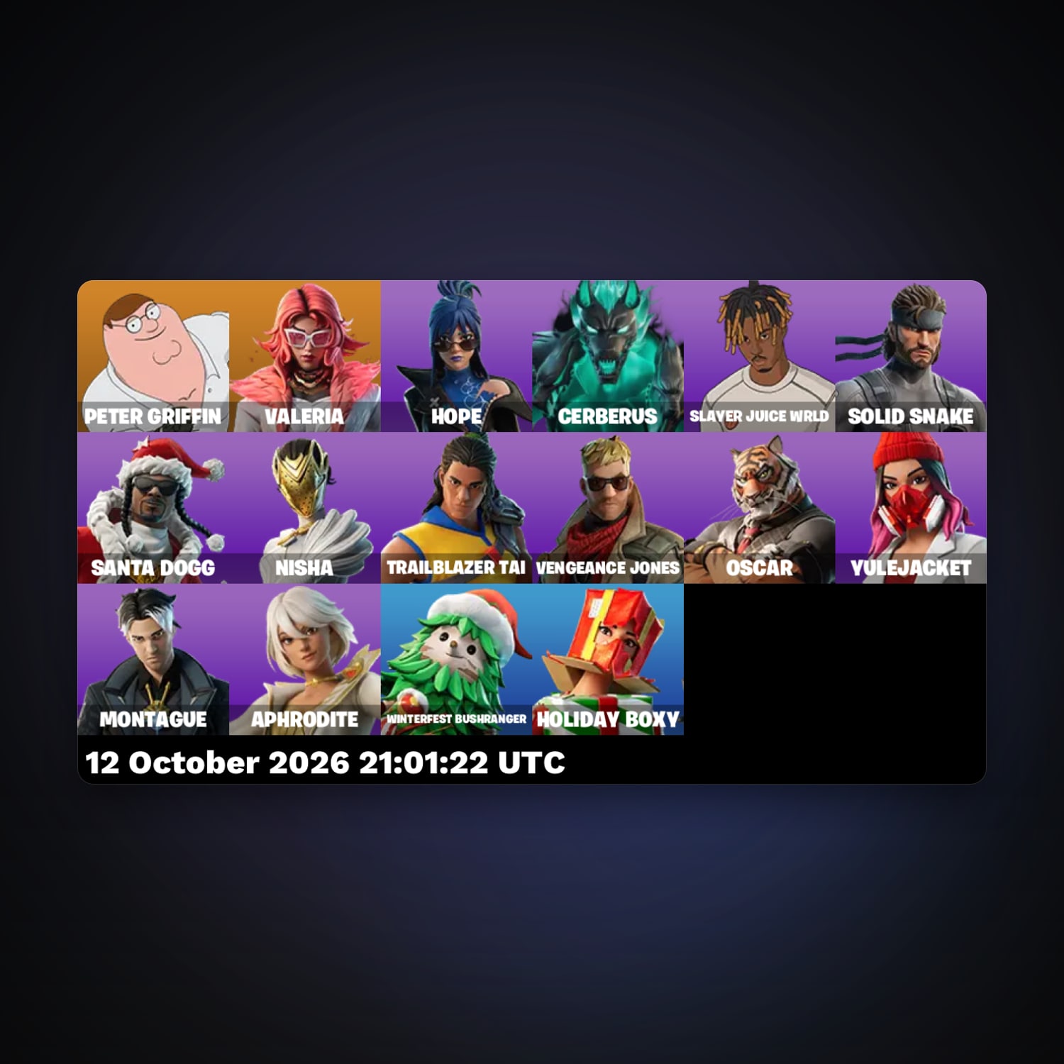 Fortnite account with Peter Griffin & Valeria — 16 skins — 400 V-Bucks — lvl 476 — HabibiAccounts