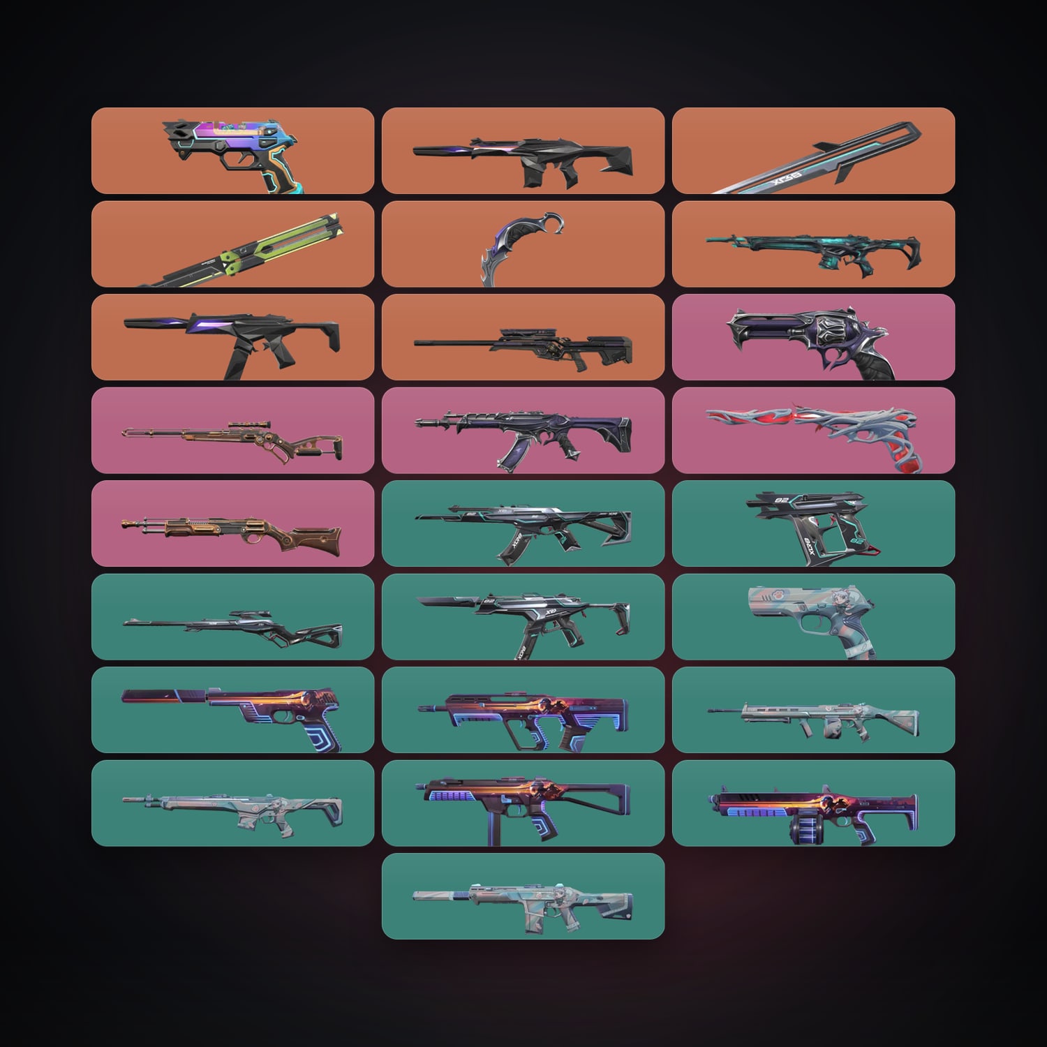 EU Silver 3 locker — 3 knives, 25 skins, lvl 35 — HabibiAccounts