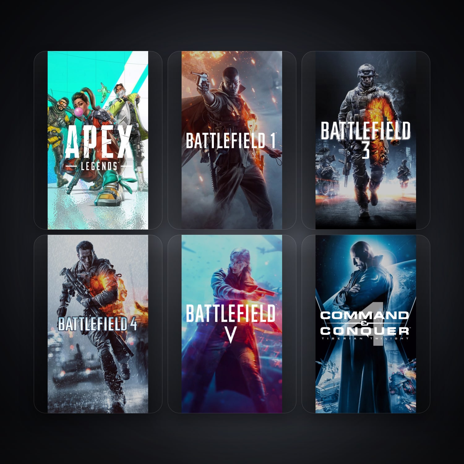 EA Apex Legends + Battlefield 1 — US — 29 games — HabibiAccounts