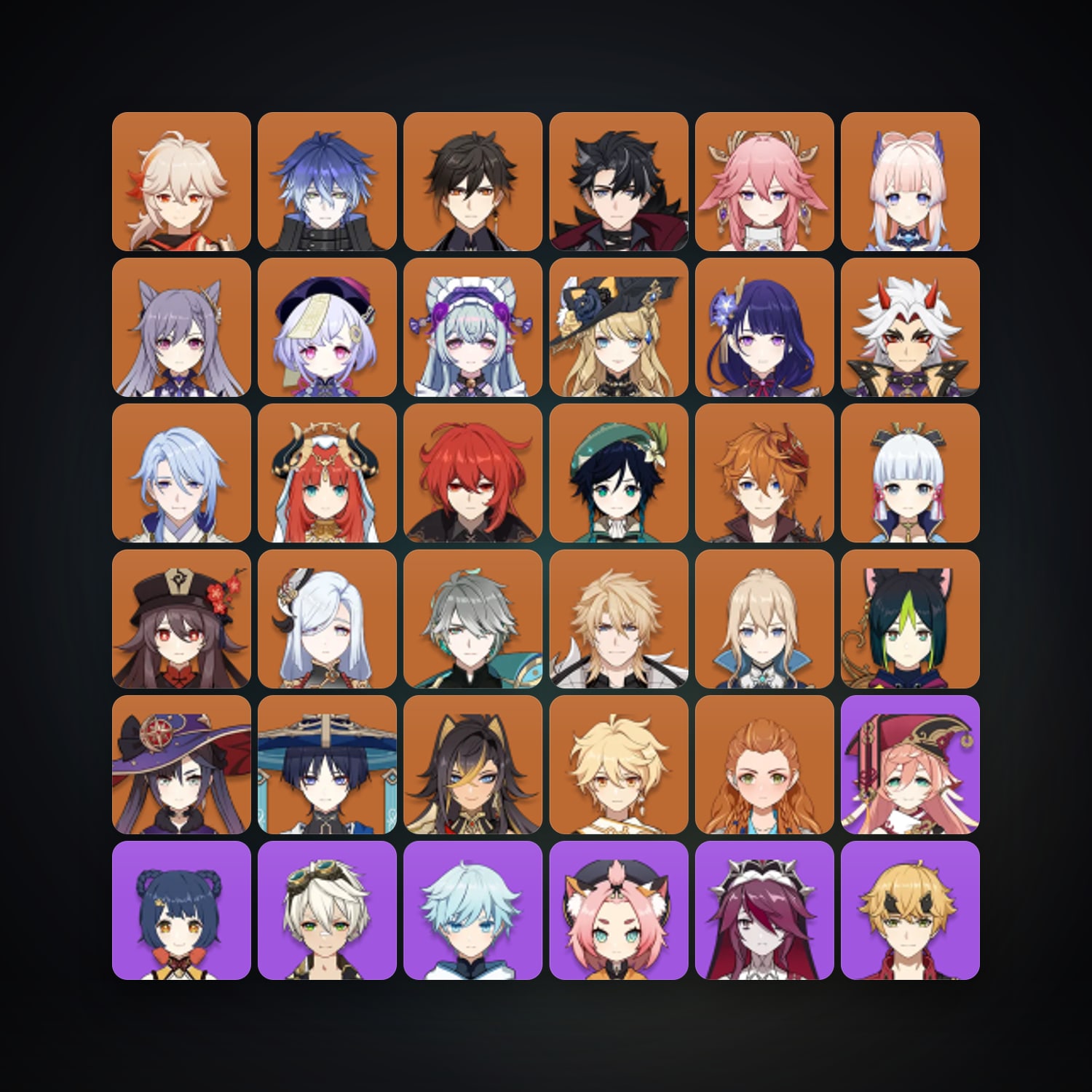 Genshin Impact | AR 60 | 71 Chars | 27× 5★ — Genshin / miHoYo Account — HabibiAccounts