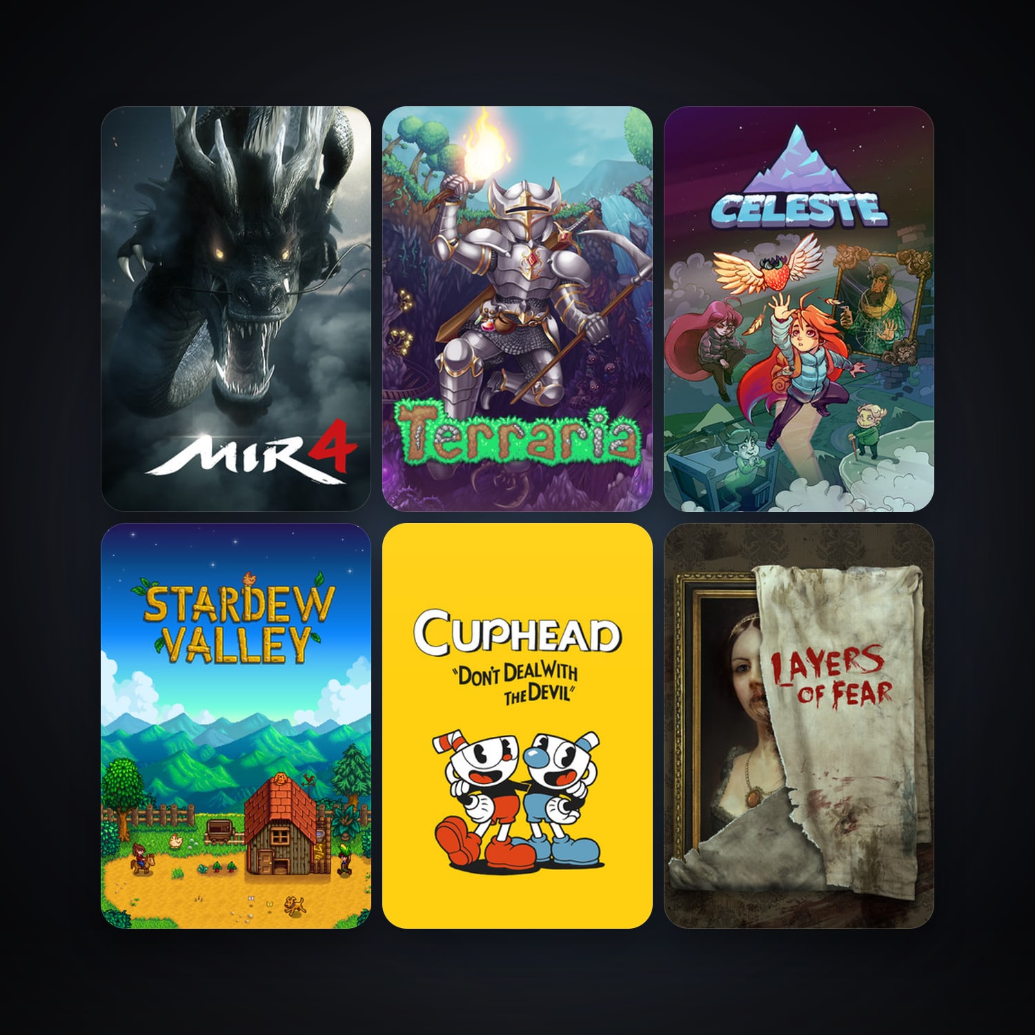 Terraria + Cuphead, 15 games, clean — HabibiAccounts