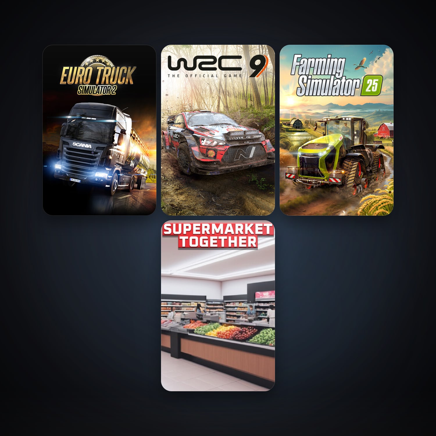 Euro Truck Simulator 2 + WRC 9 FIA World Rally Championship, 10 games, clean — HabibiAccounts