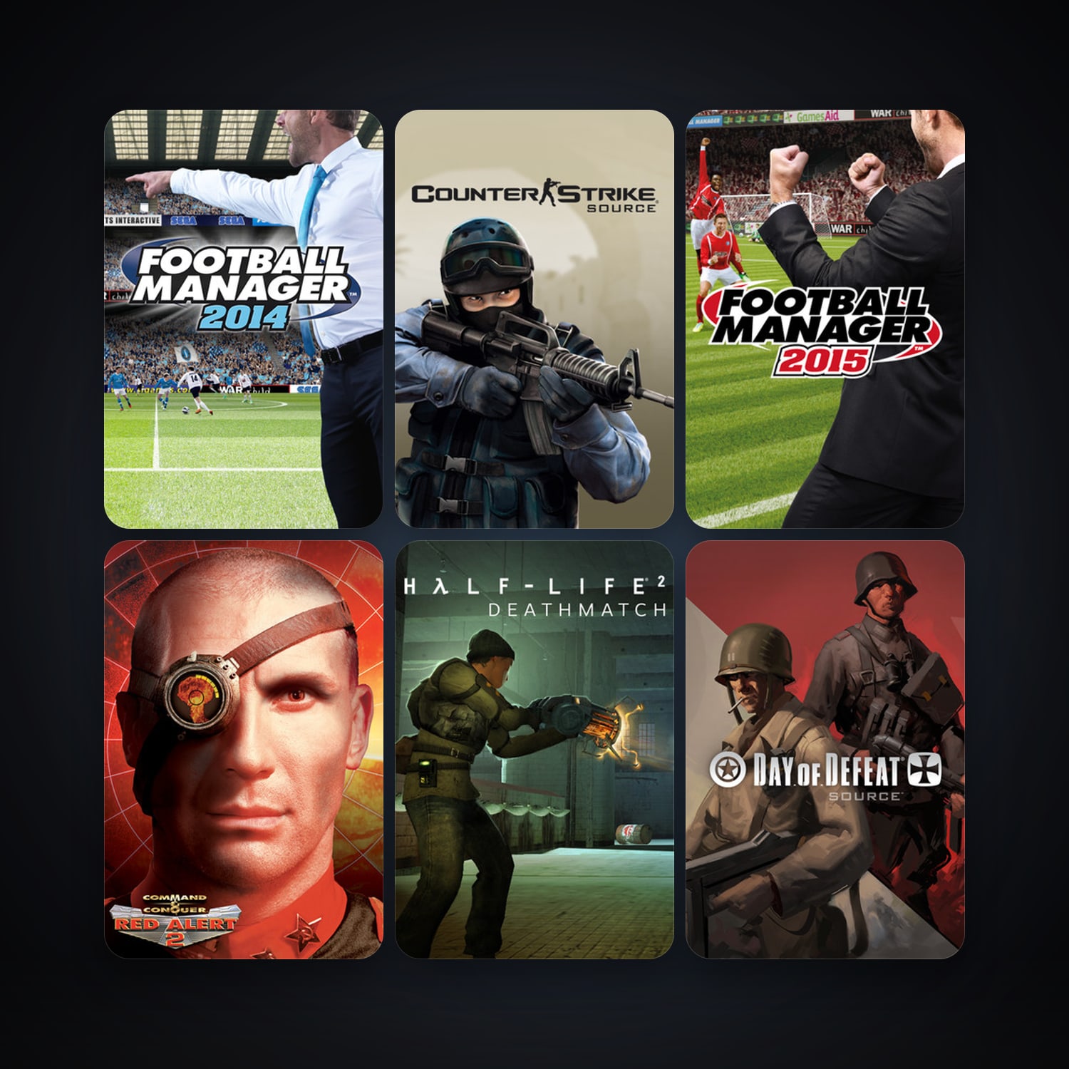 Counter-Strike: Source + Day of Defeat: Source, 24 games, Steam 10, clean — HabibiAccounts