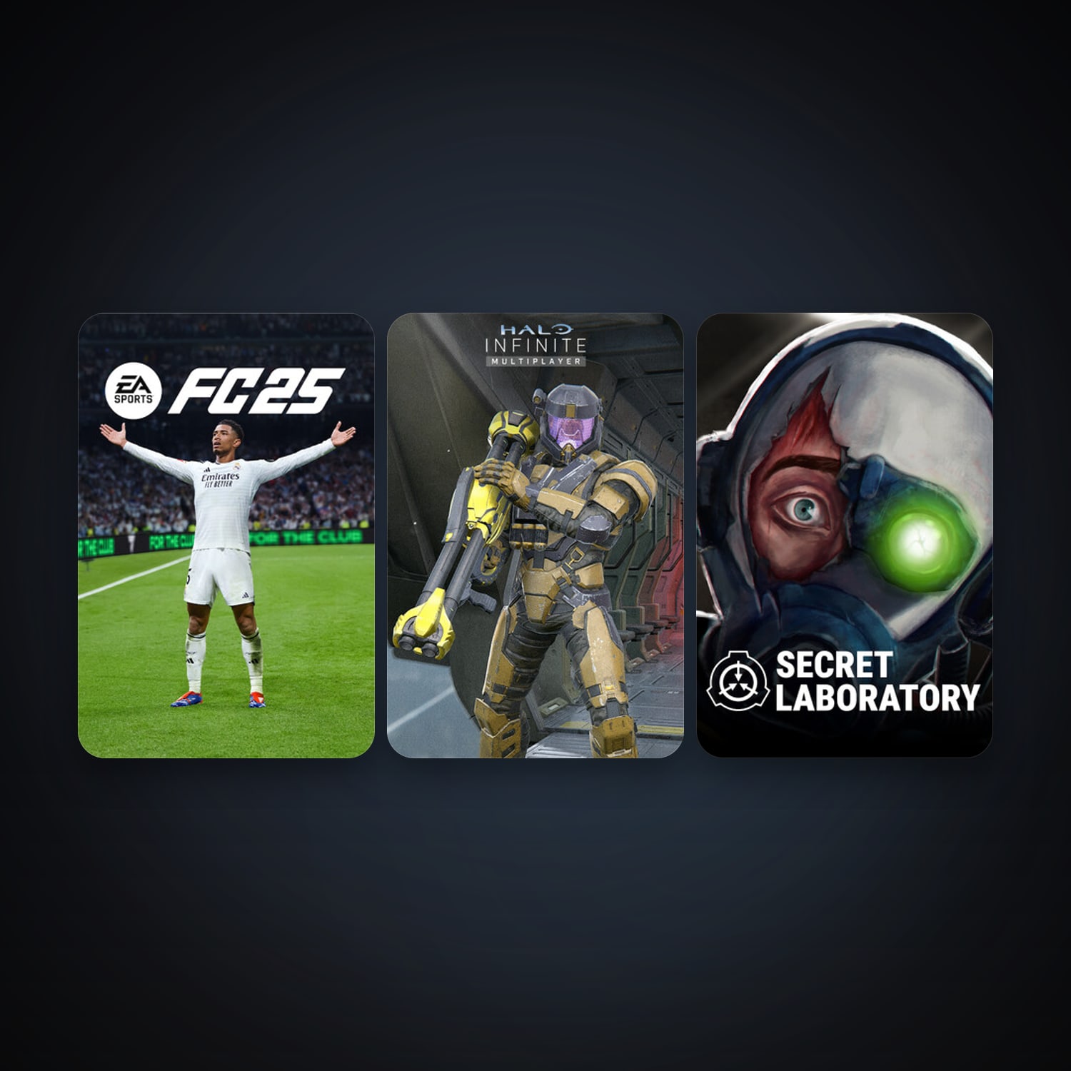 SCP: Secret Laboratory + Halo Infinite, 6 games, clean — HabibiAccounts