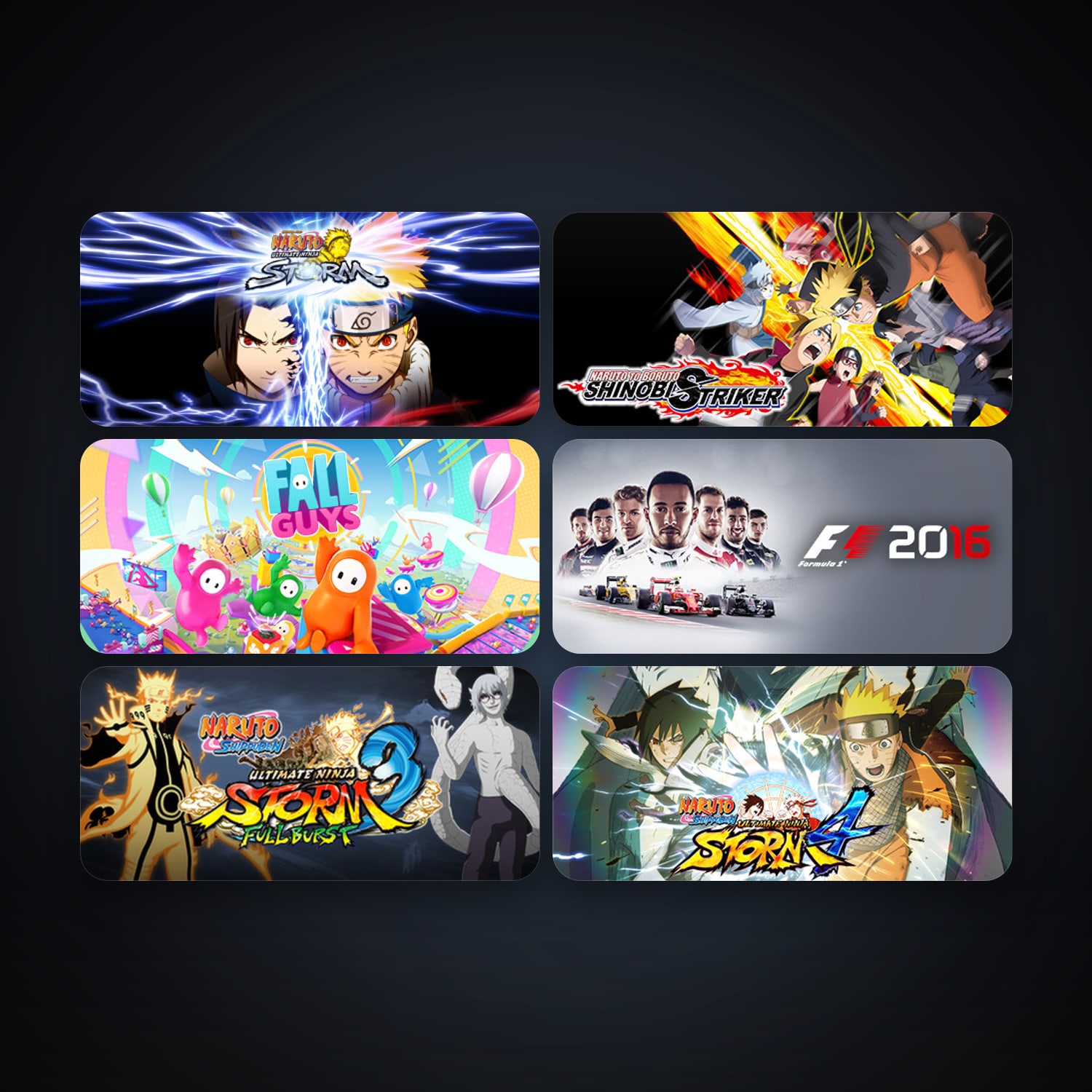 NARUTO SHIPPUDEN: Ultimate Ninja STORM 3 Full Burst HD + NARUTO SHIPPUDEN: Ultimate Ninja STORM 4, 7 games, clean — HabibiAccounts