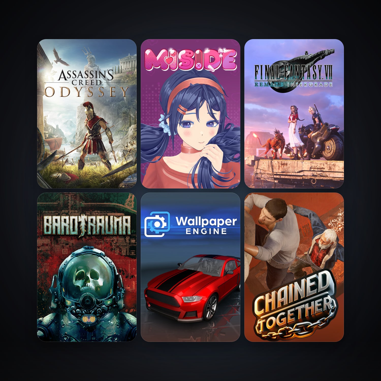 Wallpaper Engine + Barotrauma, 21 games, clean — HabibiAccounts