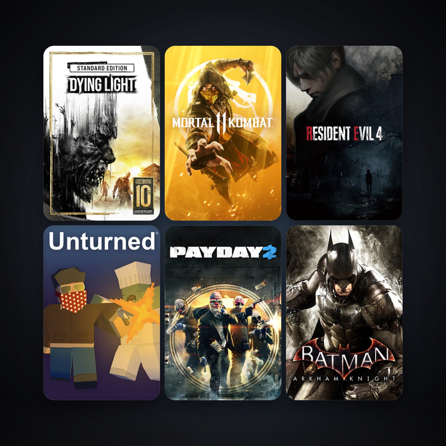 Batman: Arkham Knight + PAYDAY 2, 12 games, clean — HabibiAccounts