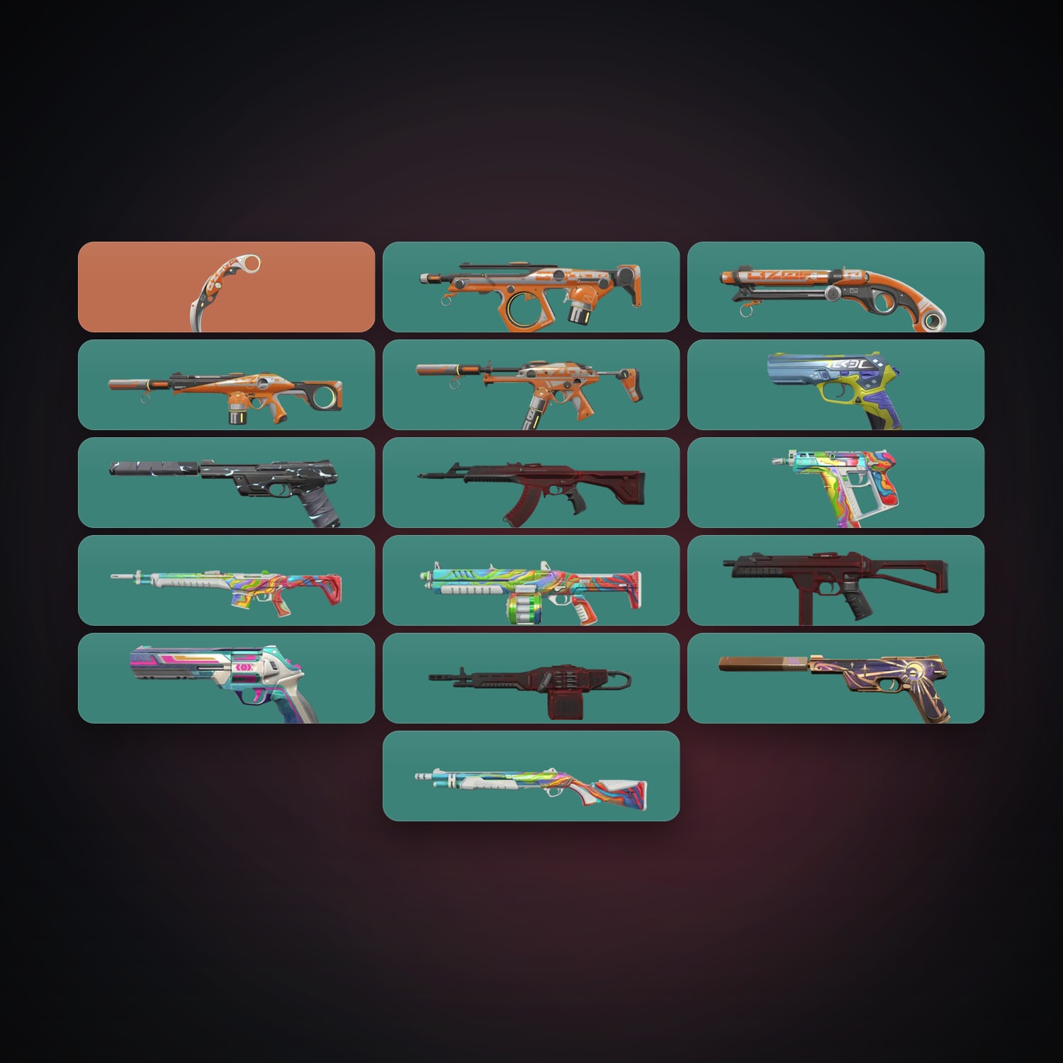 EU Plat 1 locker — 1 knives, 17 skins, lvl 129 — HabibiAccounts