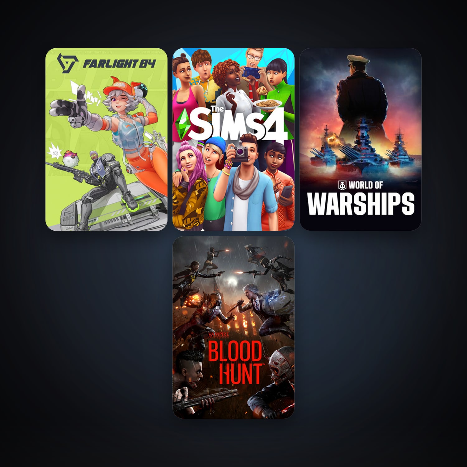 World of Warships + Vampire: The Masquerade - Bloodhunt, 7 games, clean — HabibiAccounts