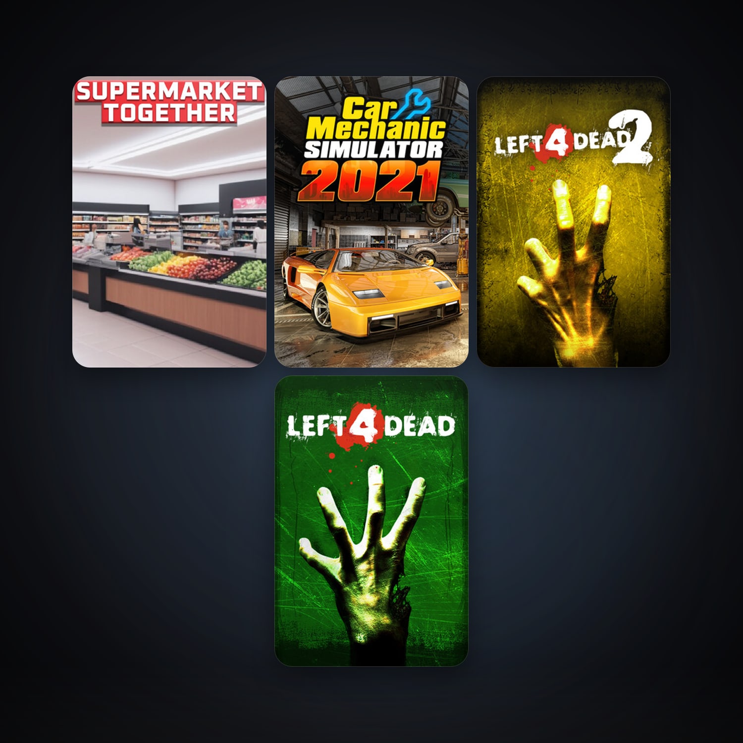 Left 4 Dead + Left 4 Dead 2, 11 games, clean — HabibiAccounts