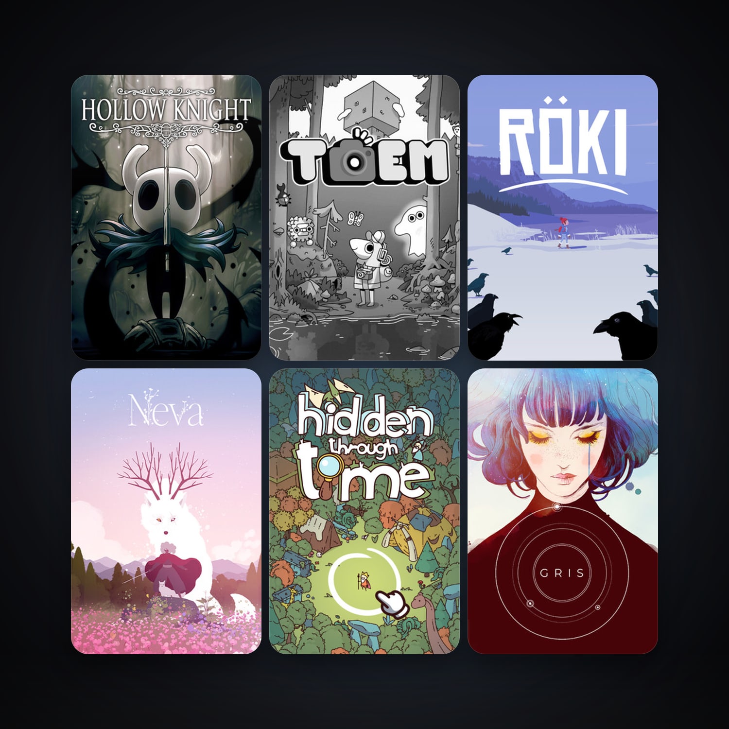 Hollow Knight + Hidden Through Time, 62 games, clean — HabibiAccounts
