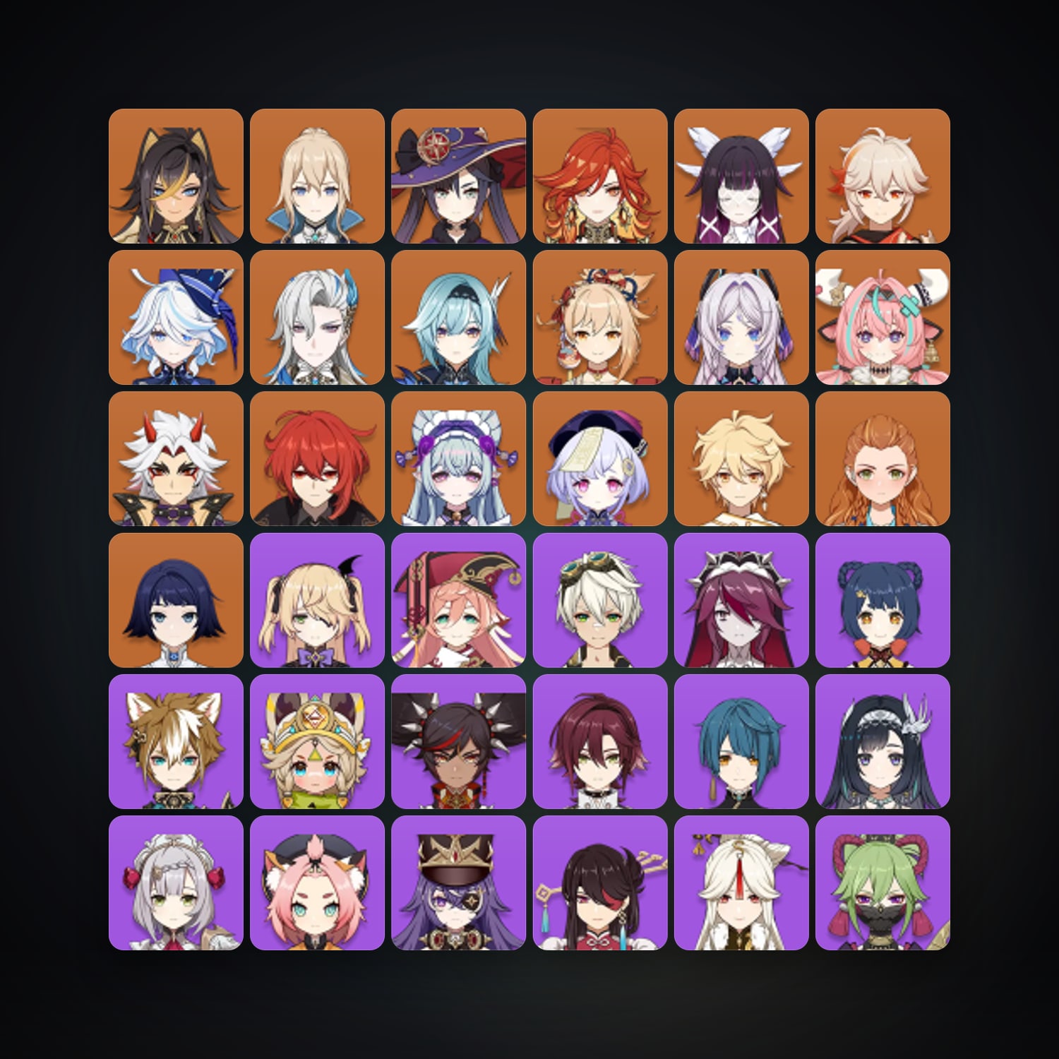 Genshin Impact | AR 57 | 63 Chars | 16× 5★ — HabibiAccounts