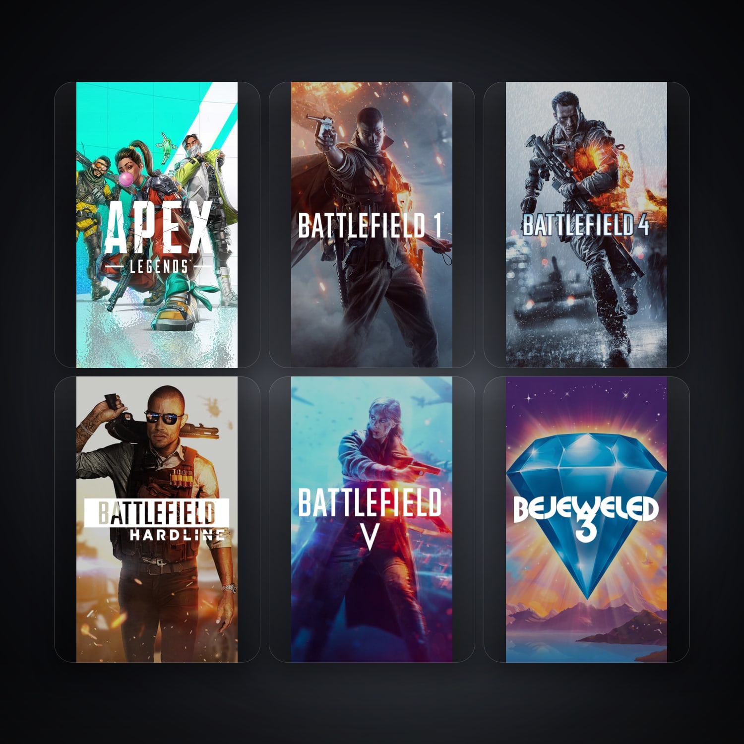 EA Apex Legends + Battlefield 1 — HU — 24 games — HabibiAccounts