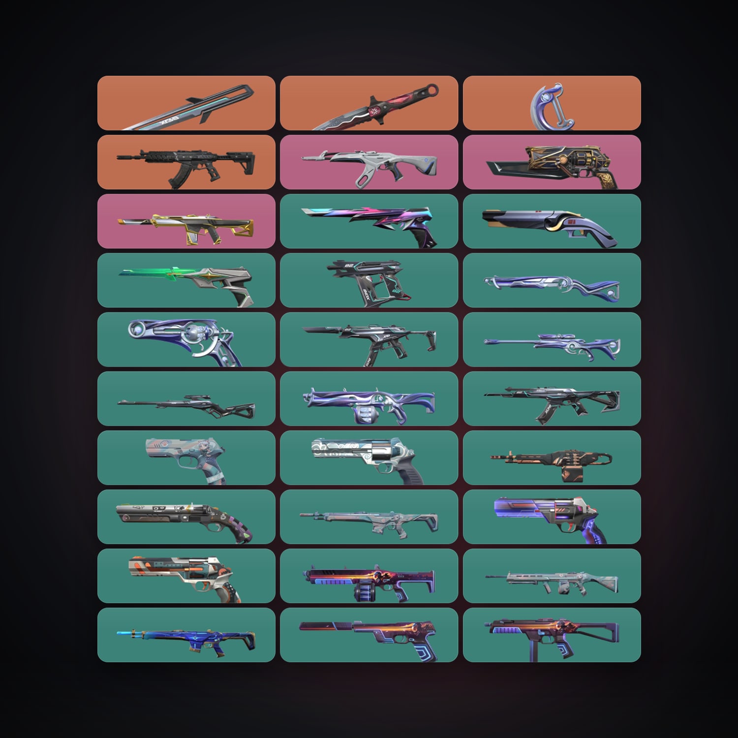EU Silver 3 locker — 3 knives, 43 skins, lvl 232 — HabibiAccounts