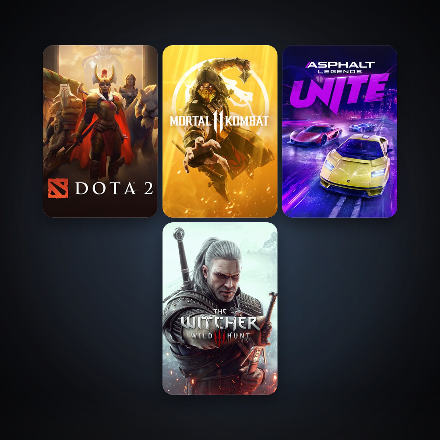 Dota 2 + The Witcher 3: Wild Hunt, 9 games, clean — HabibiAccounts